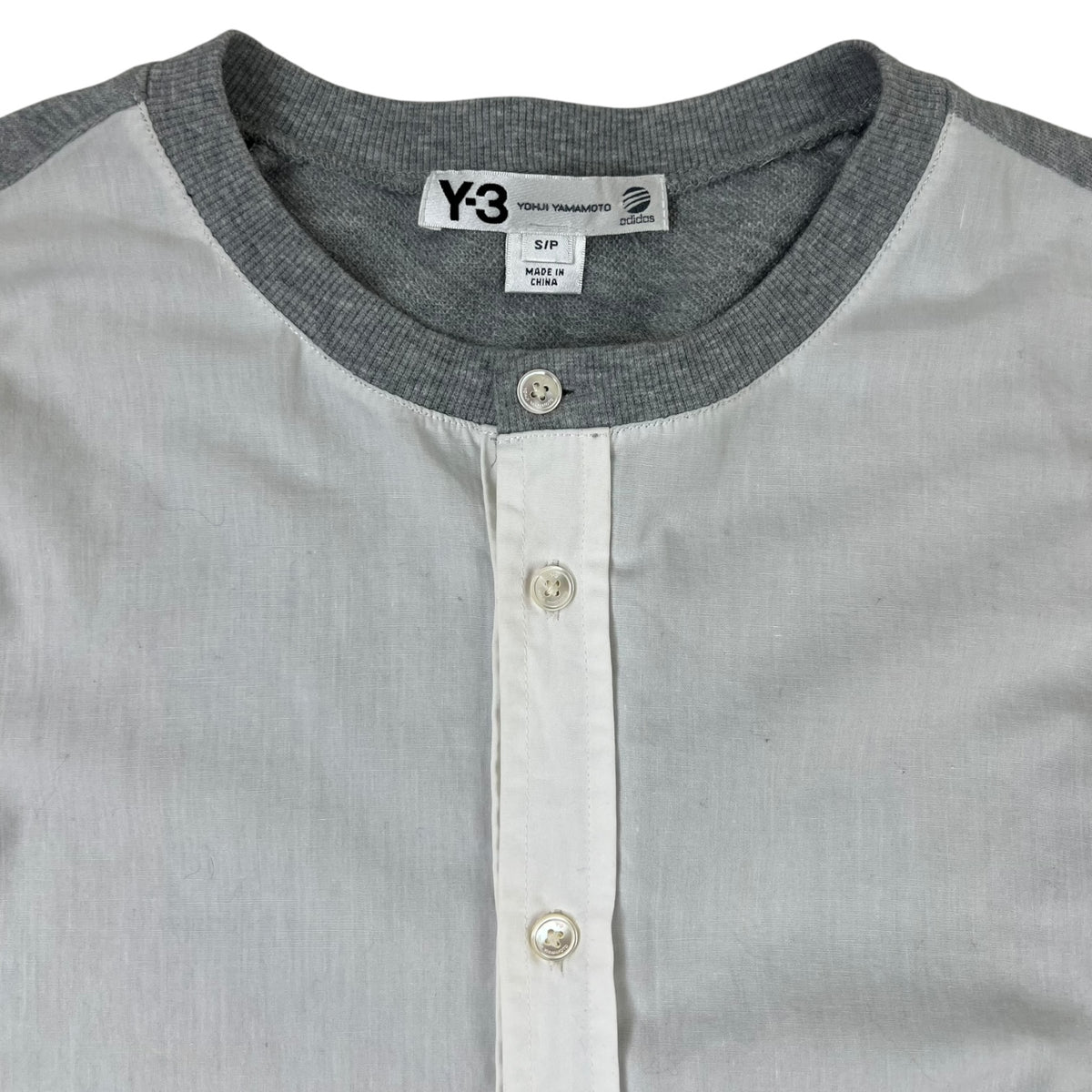 Y-3 Deconstructed Panel Hybrid Shirt / Cardigan Grey