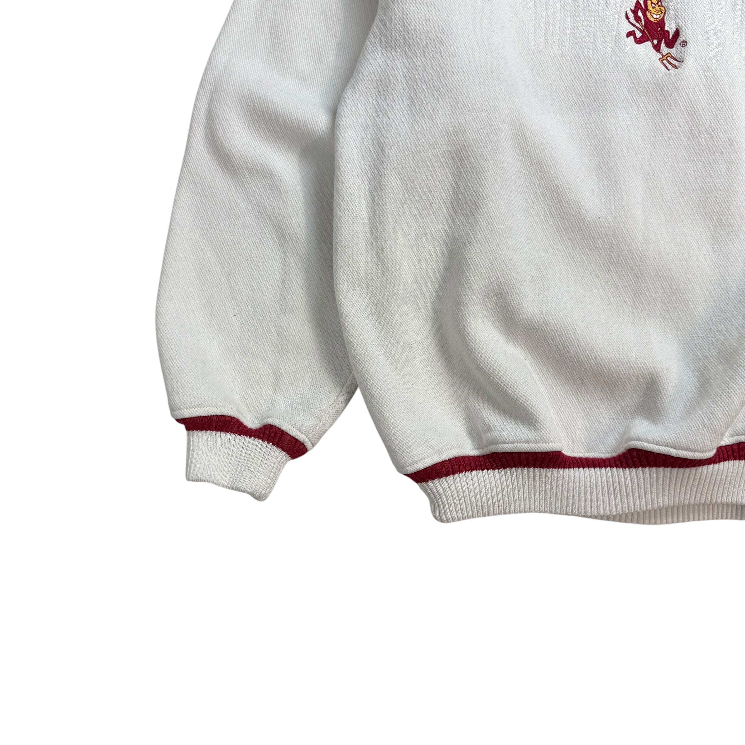 Vintage Arizona State Sun Devils Crewneck White