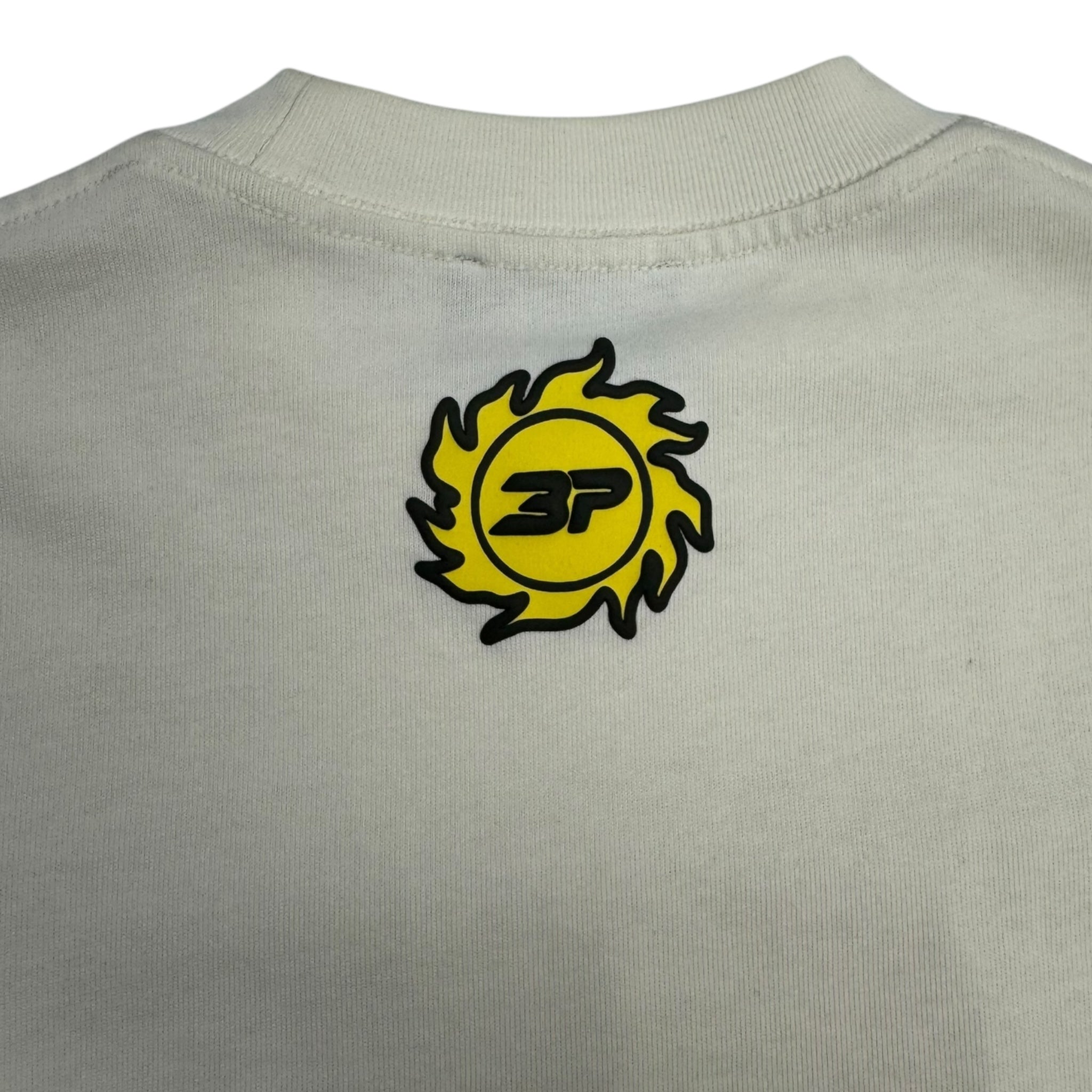 Broken Planet Foot On The Gas Tee Vanilla White