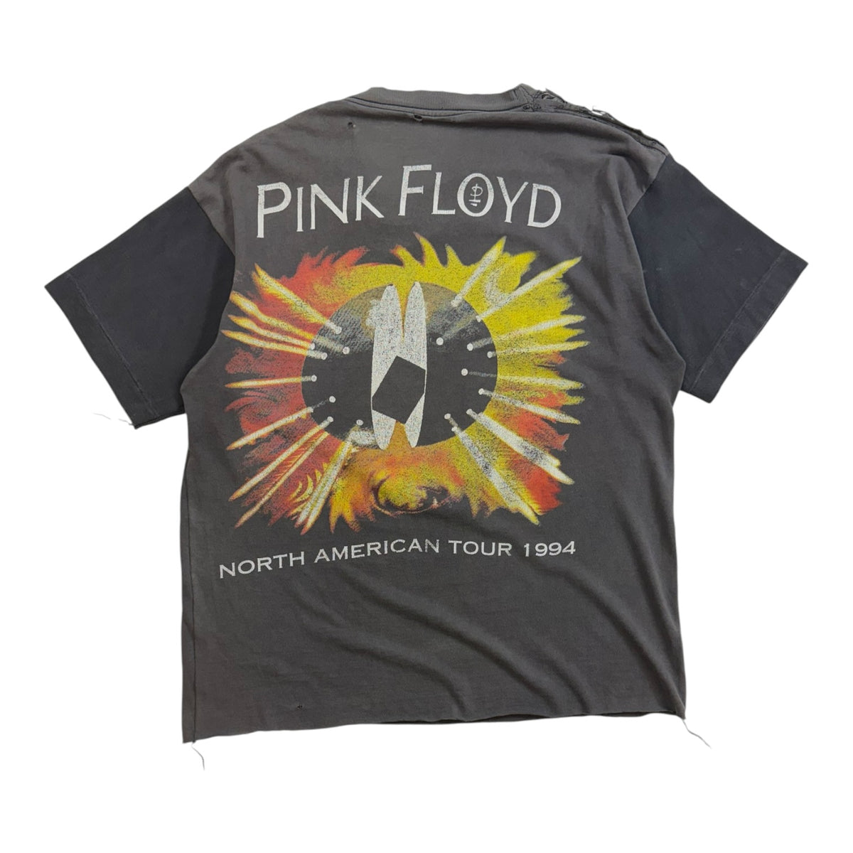 Vintage 1994 Pink Floyd “Sun Dial” North American Tour T-Shirt Faded Black