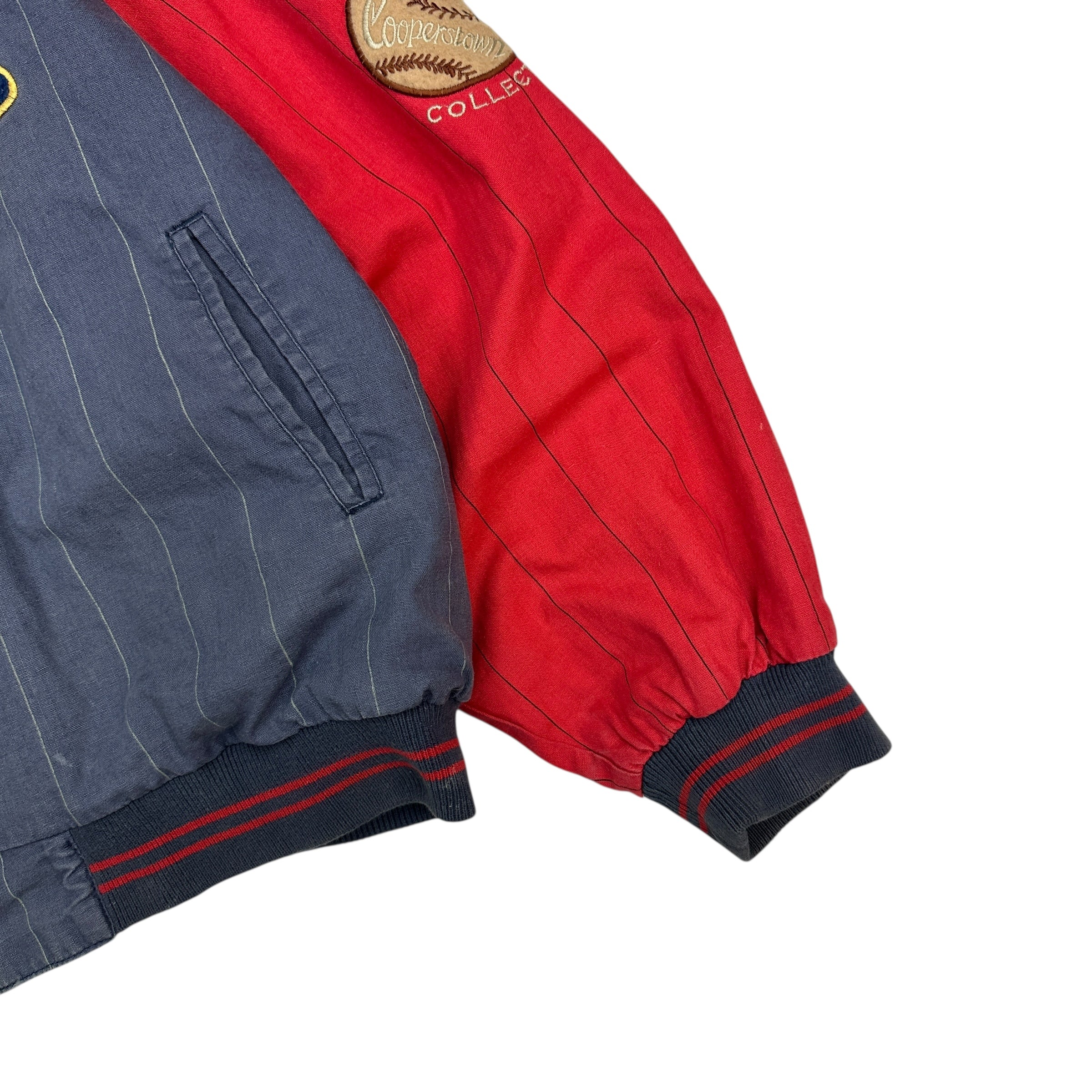 1991 Mirage Atlanta Braves Stripped Varsity Jacket