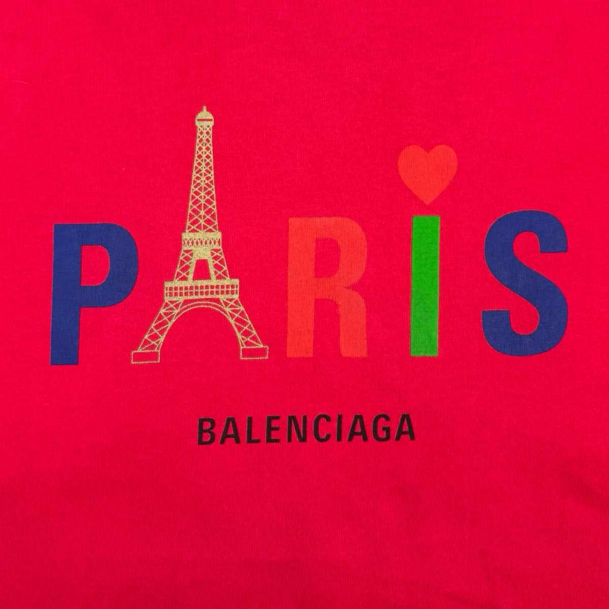 Balenciaga Paris Print Logo T-Shirt