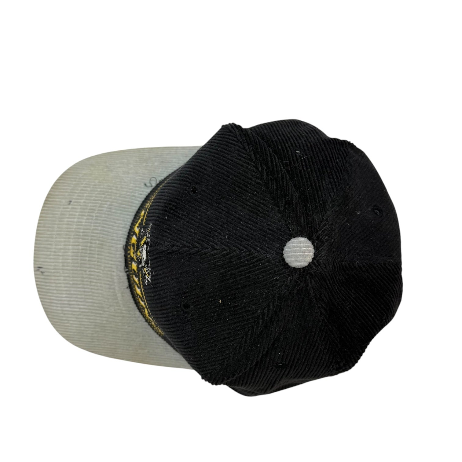 Vintage Ted Fletcher Pittsburgh Penguins Corduroy Hat Black