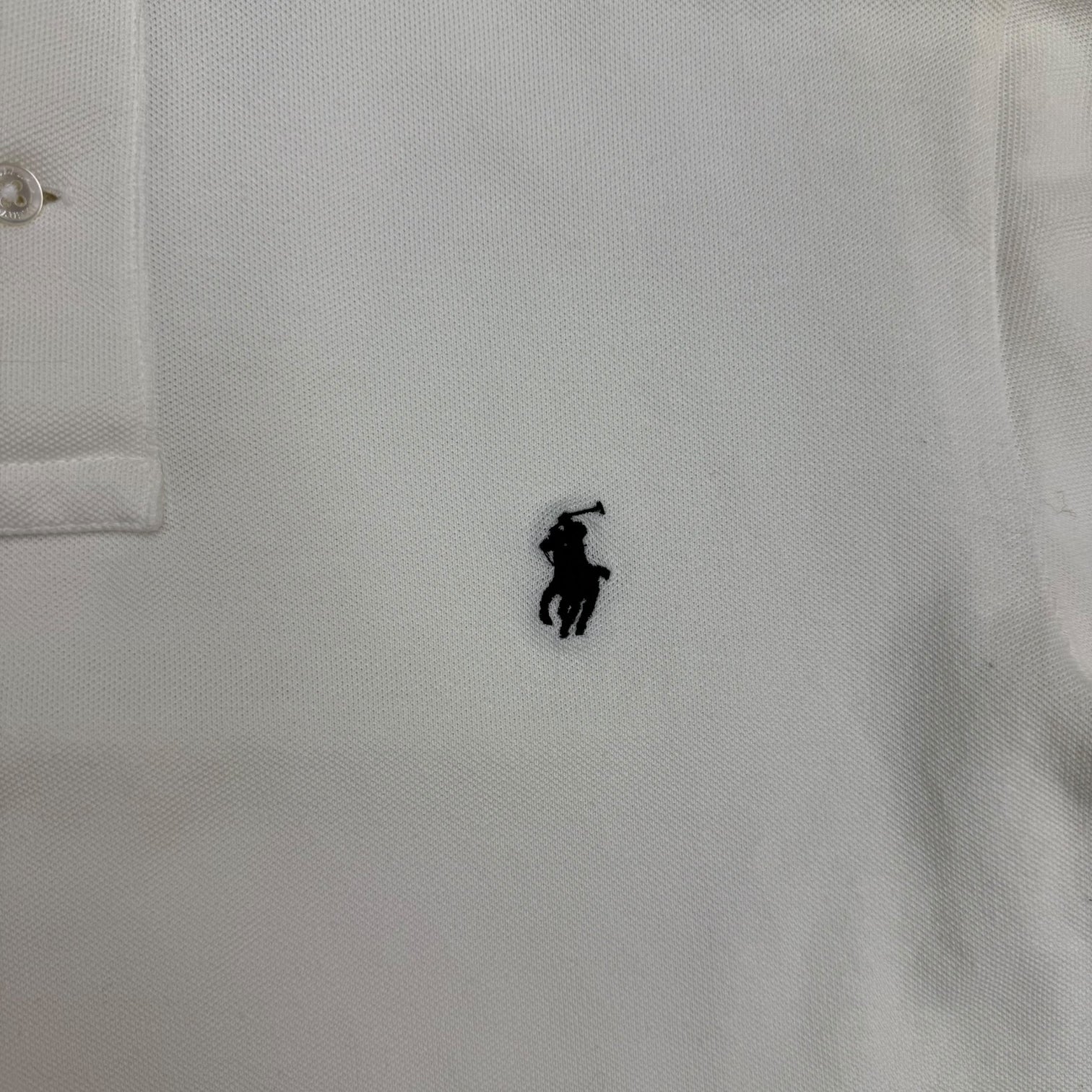Vintage Polo Ralph Lauren Button Up Polo White