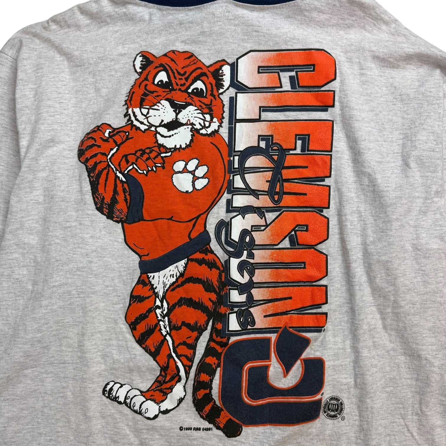 1993 Clemson Tigers Hoodie Grey/Blue