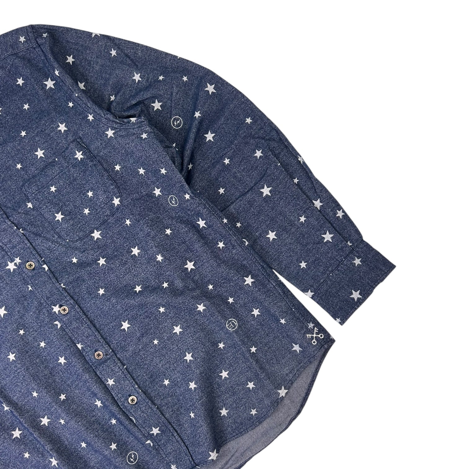 Uniform Experiment Star Flannel Long Sleeve Button Up Shirt