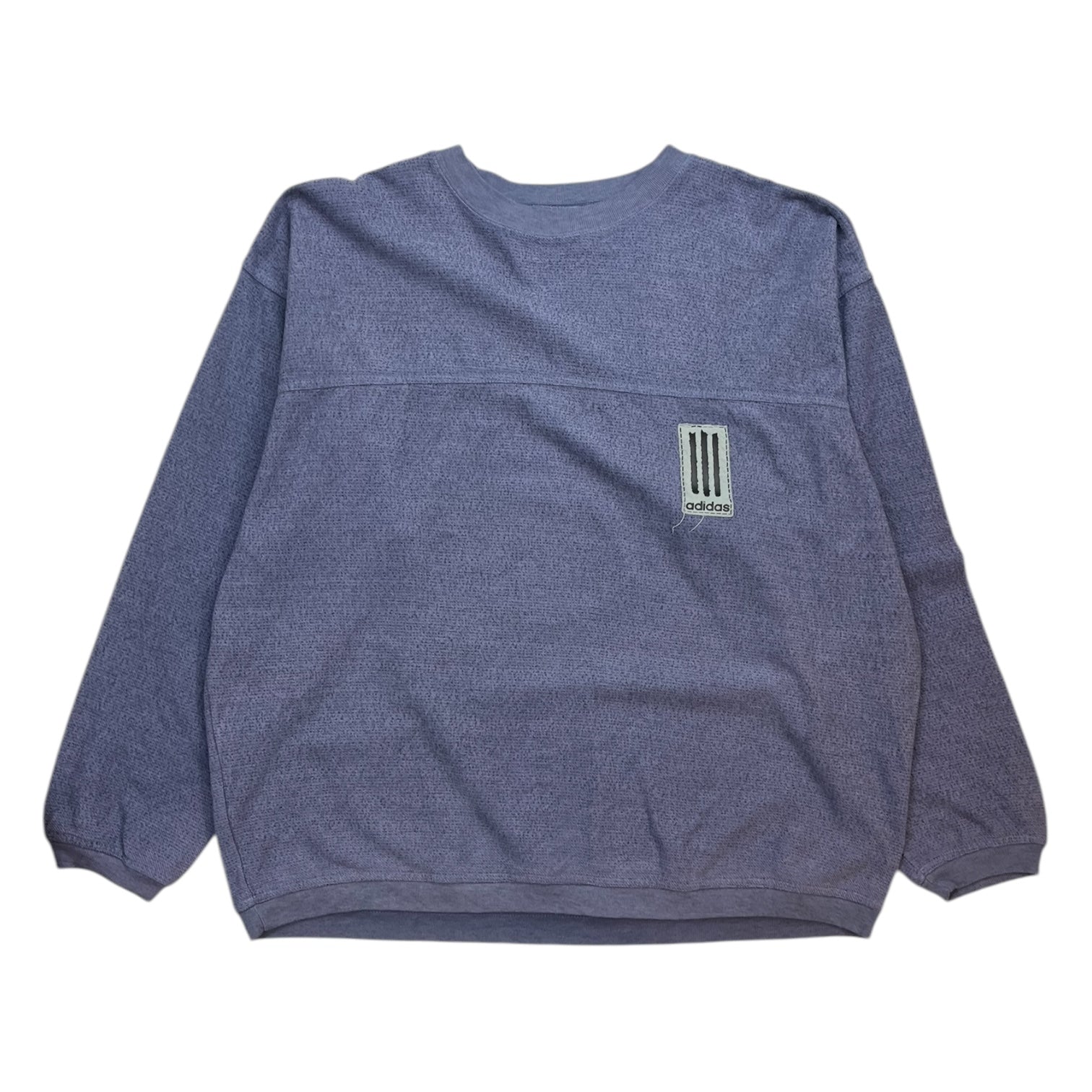 Vintage Adidas Three Stripes Reverse Crewneck Navy