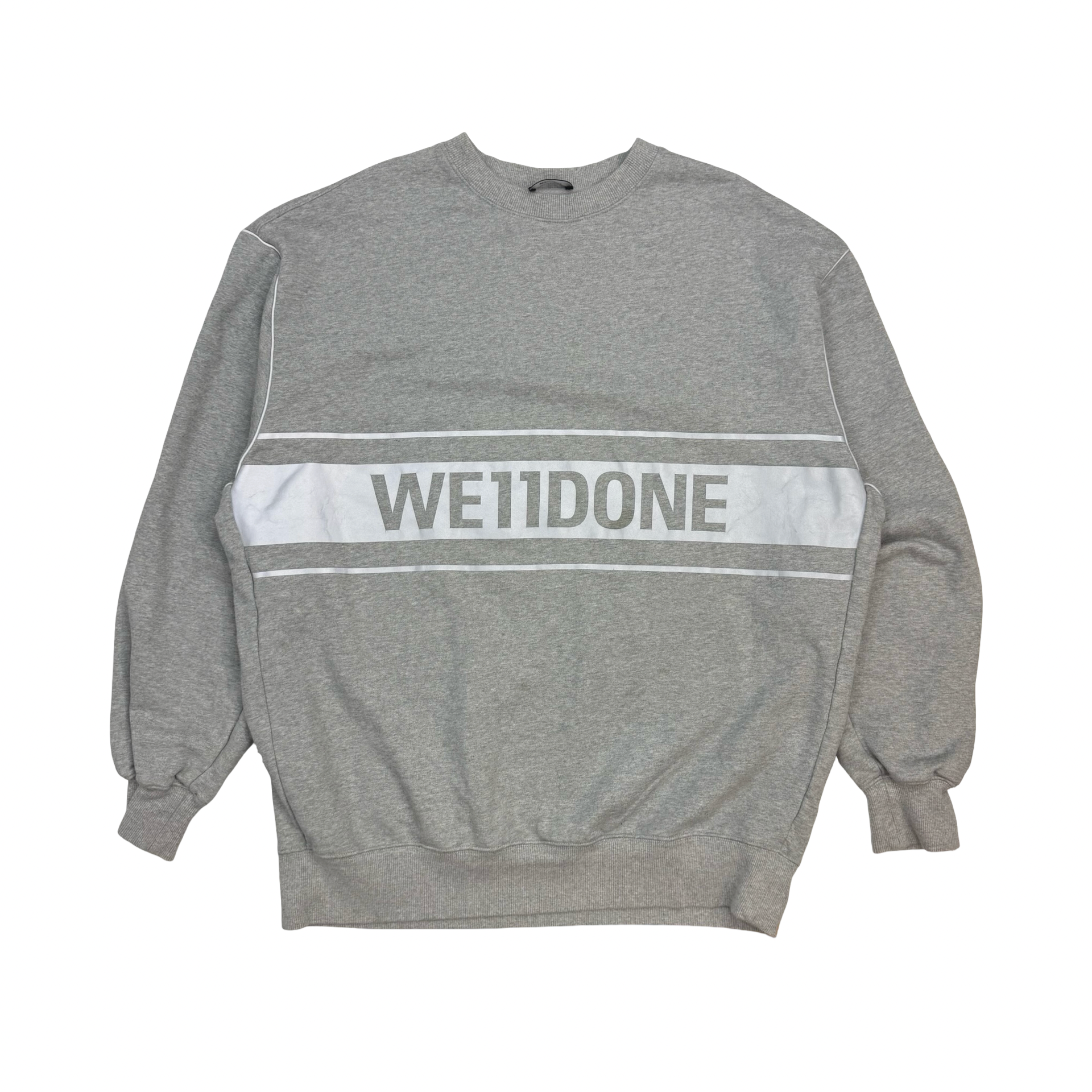 WE11DONE Oversized Crewneck Grey