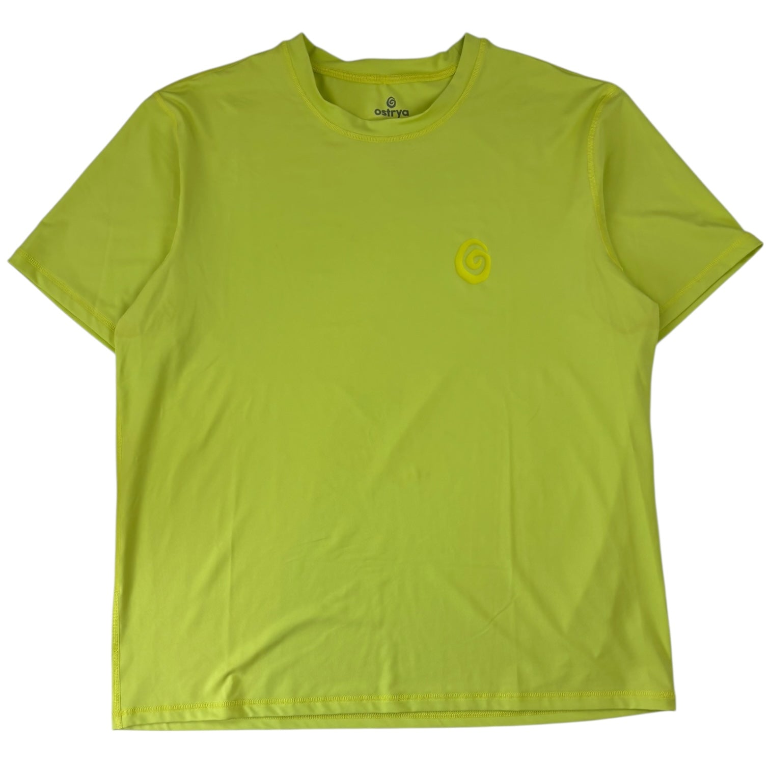 Ostrya Sidecar Pique Active T-Shirt Lime Green