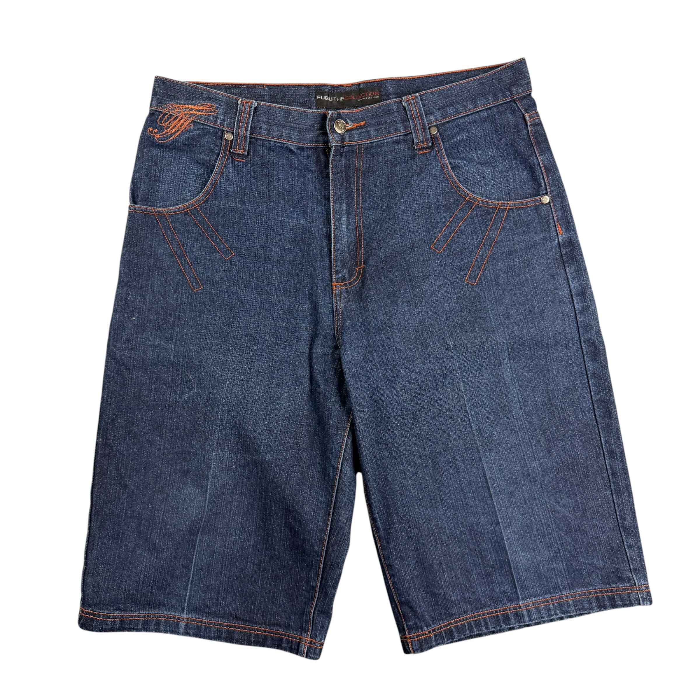 Vintage Fubu The Collection Denim Shorts Blue