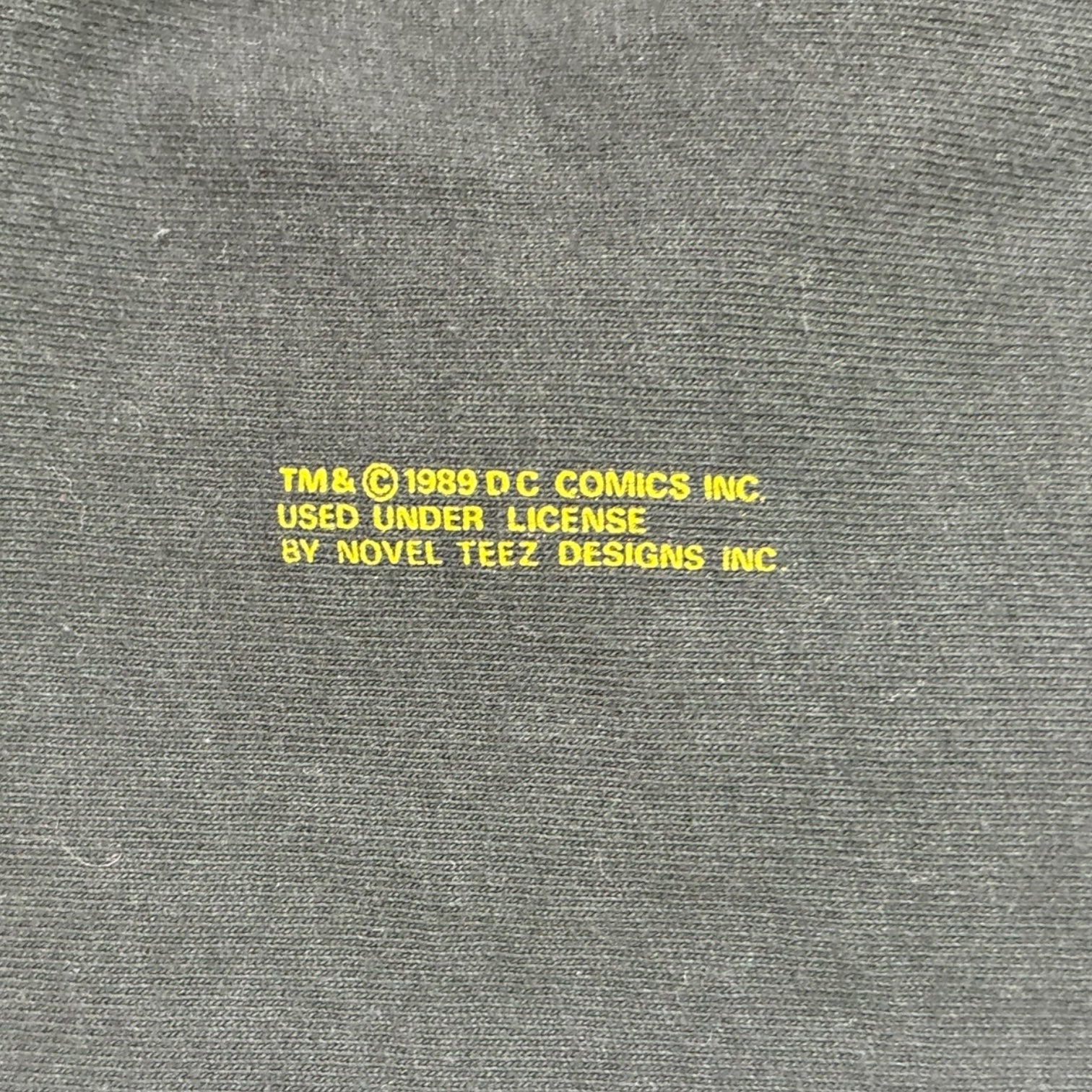 Vintage 1989 DC Comics Batman Silhouette T-Shirt Black