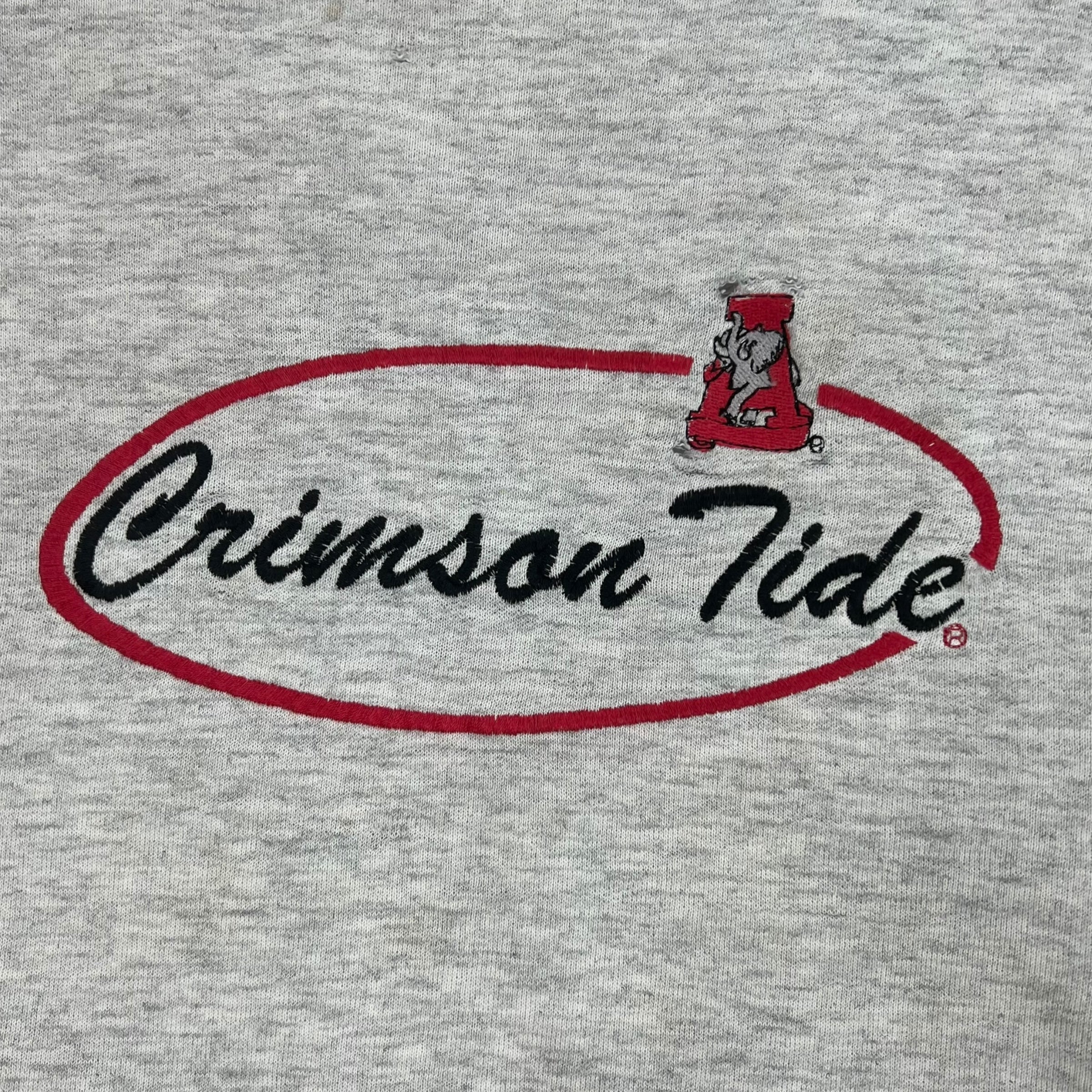 Vintage Crimson Tide Crewneck Grey