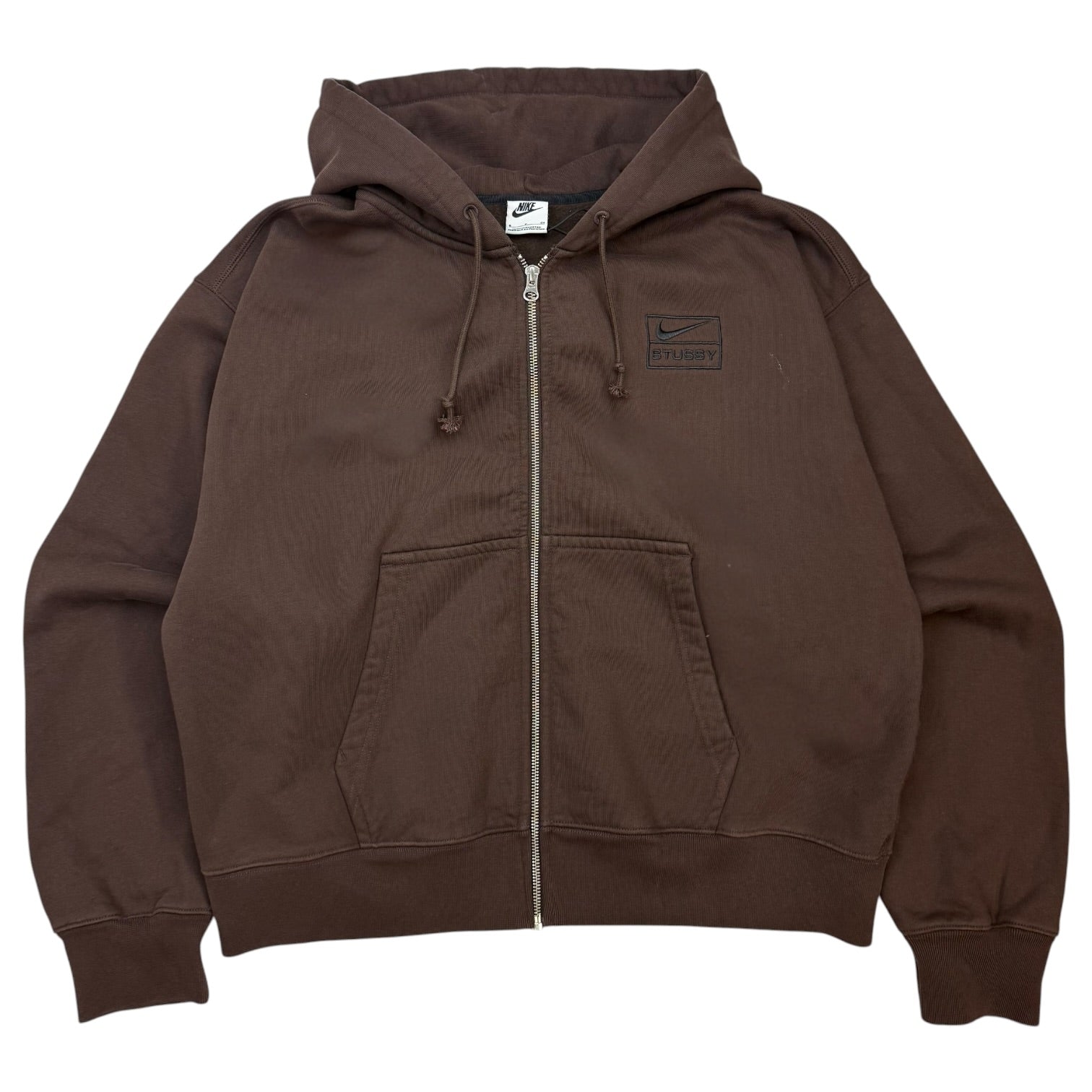 Stussy x Nike Stone Washed Zip Hoodie Dark Cinder