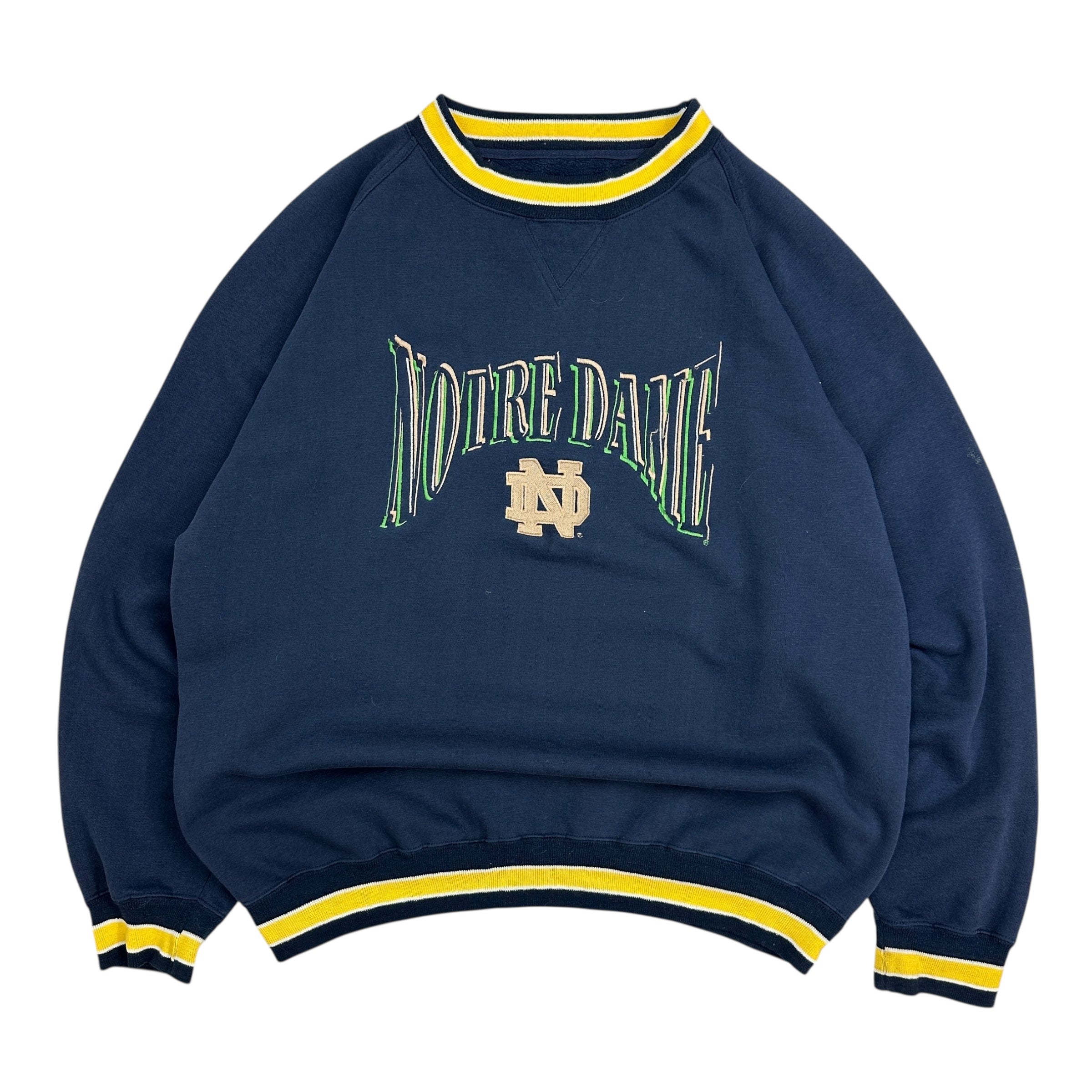 Vintage Lee Sports Notre Dame Crewneck Navy