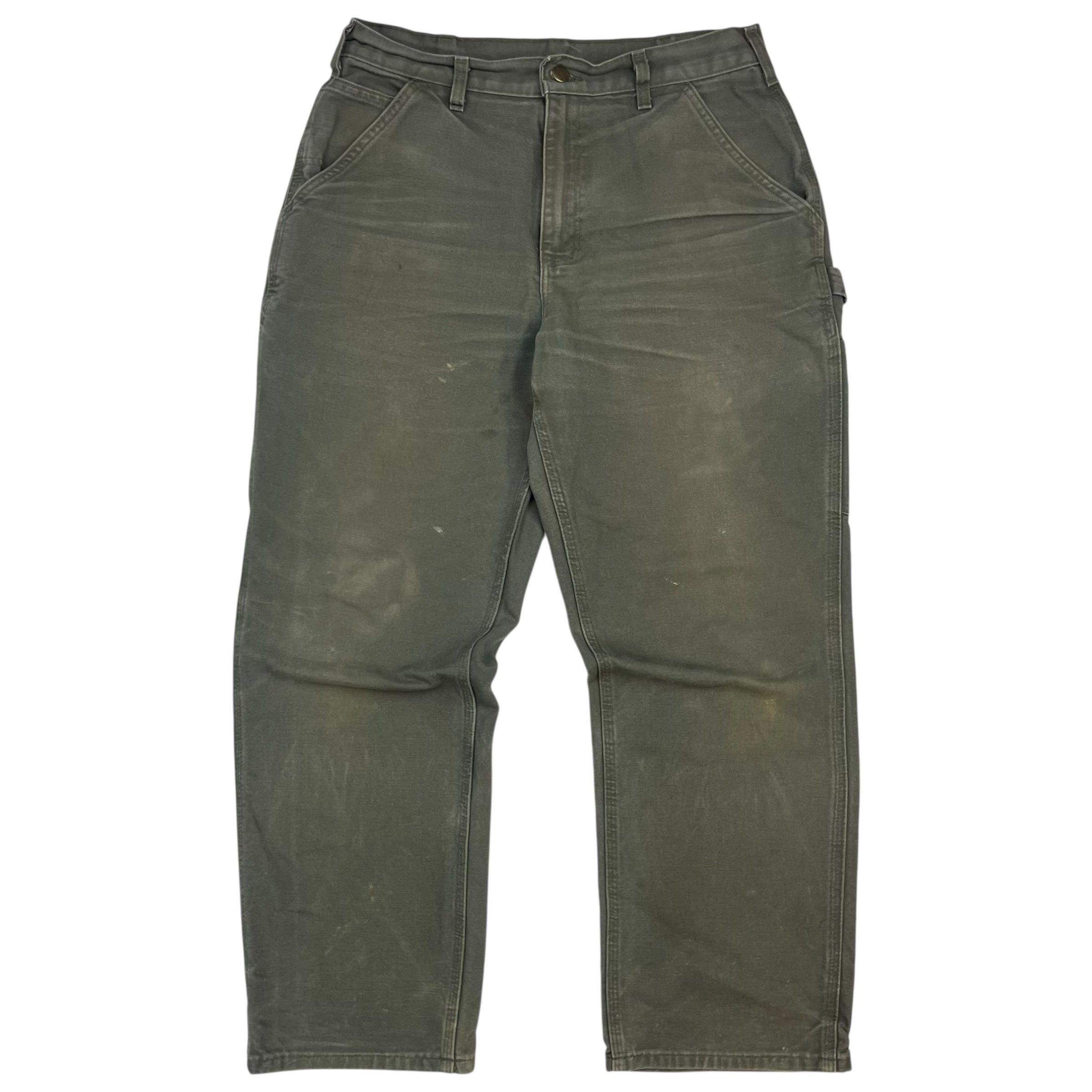 Vintage Carhartt Dungaree Denim Pants Green