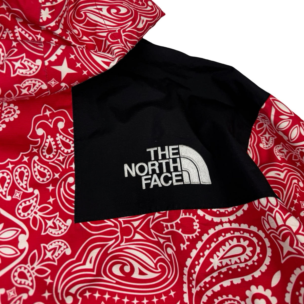 FW14 Supreme x The North Face Bandana Mountain Jacket Red