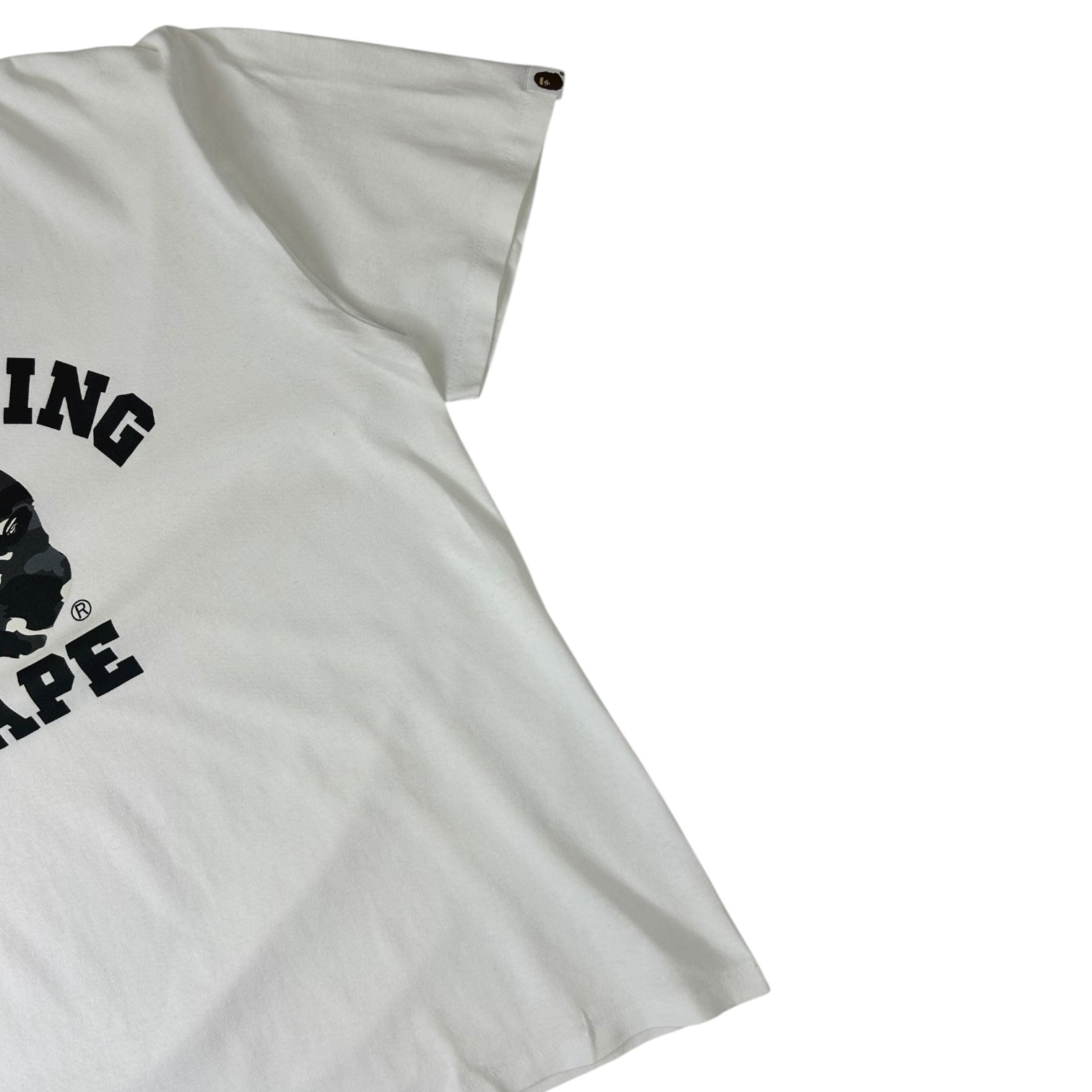 BAPE 1st Camo College T-Shirt White/Black