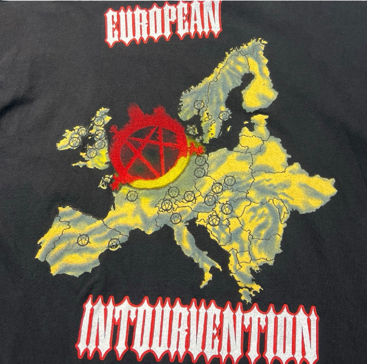 Vintage 1994 Slayer “European Intourvention” T-Shirt Black
