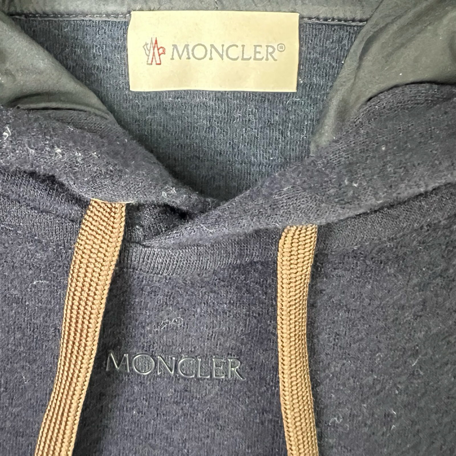 Moncler Navy Pullover Blue Hoodie