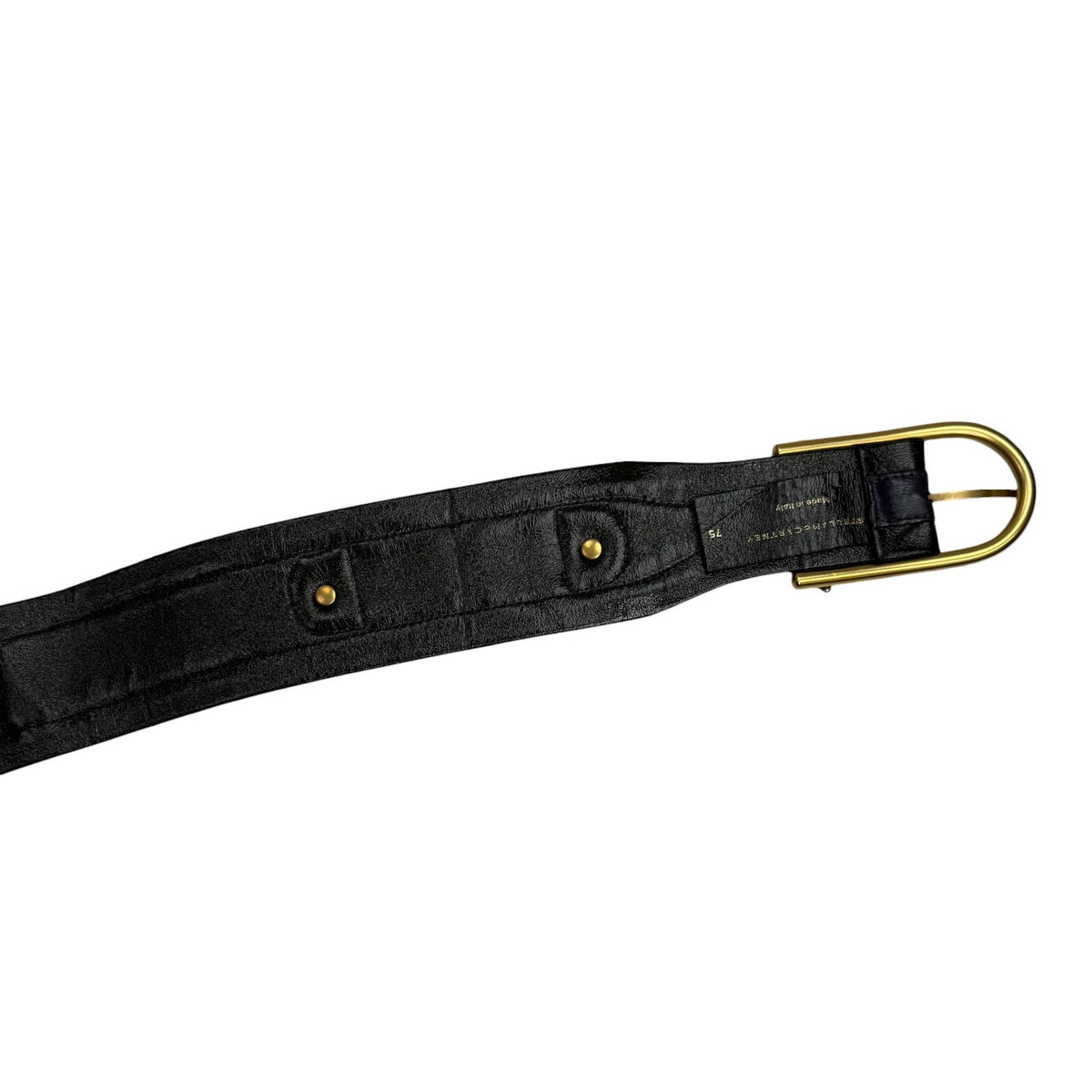 (W) Stella McCartney Vegan Leather Waist Belt Black/Purple