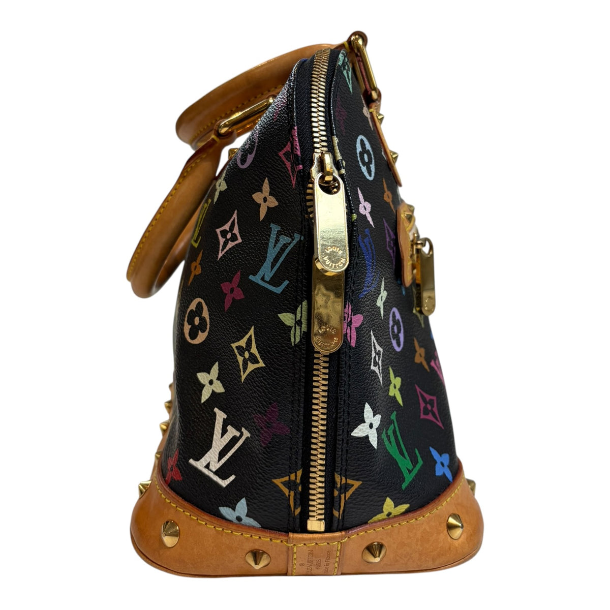 Vintage Louis Vuitton x Takashi Murakami Monogram Multicolore Alma PM Black