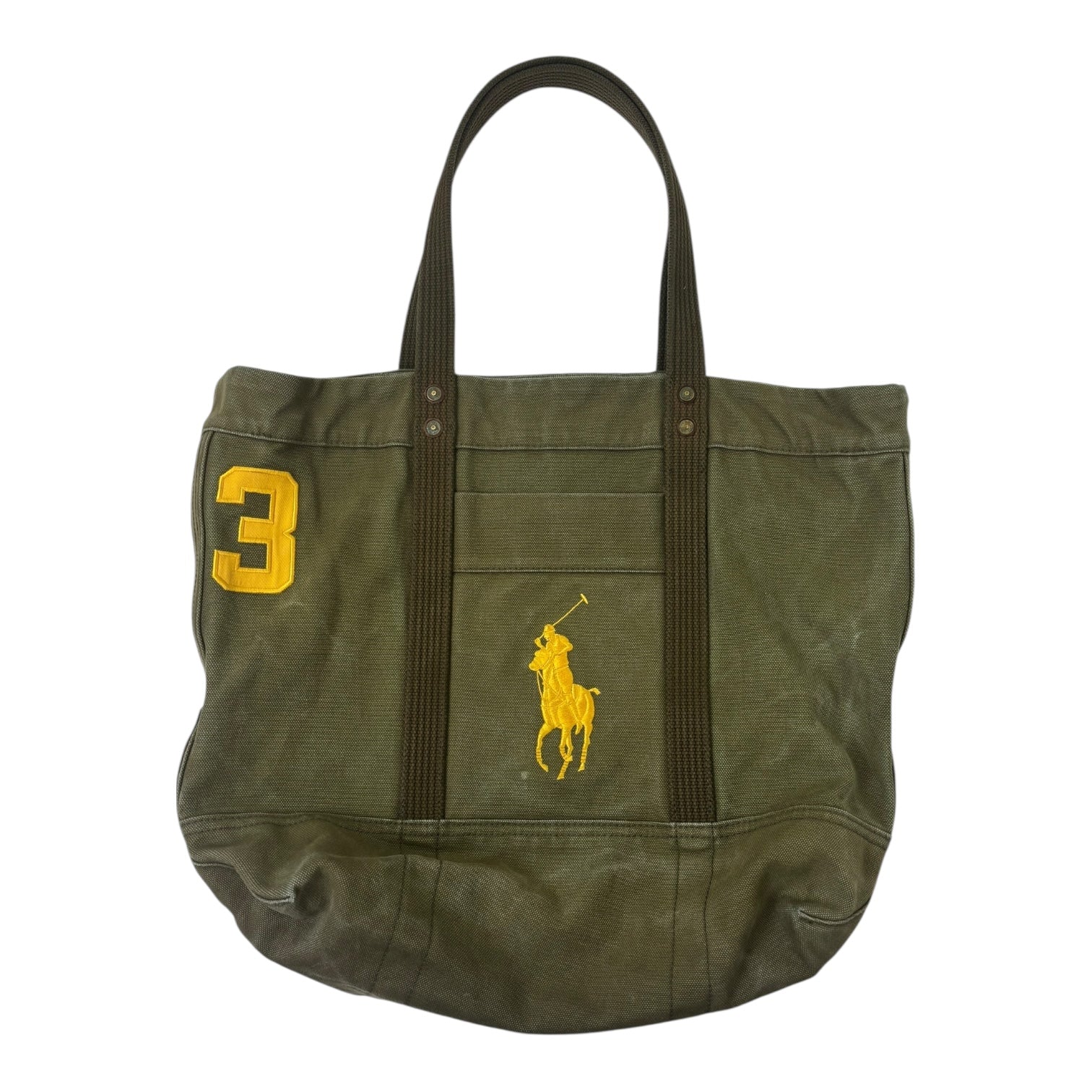 Vintage Polo Ralph Lauren Canvas Tote Bag Olive