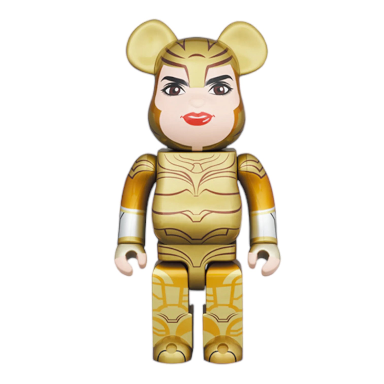 Bearbrick Wonder Woman Golden Armor 400% - Gold Collectible Figurine
