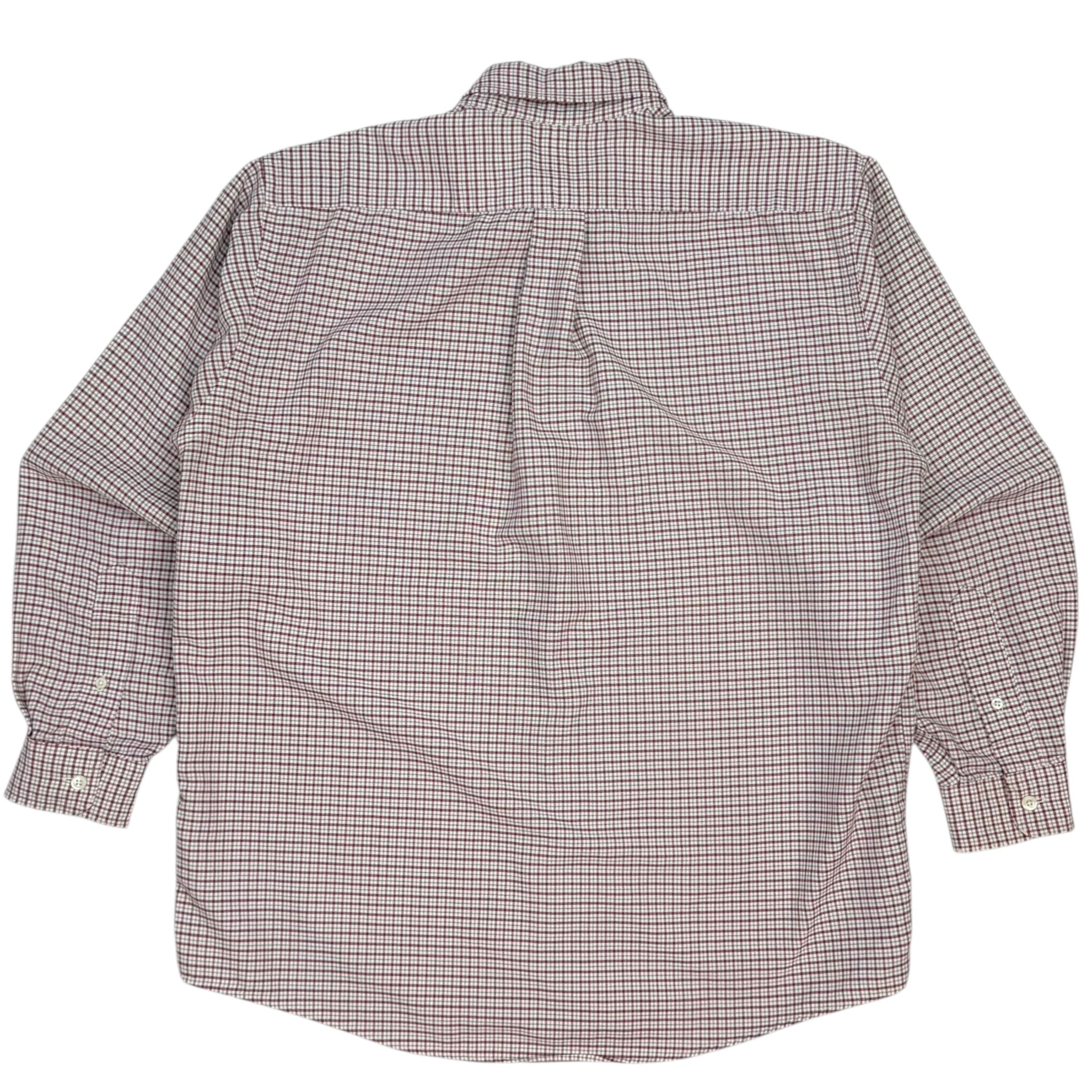 Vintage LL Bean Button Up Shirt Red/White