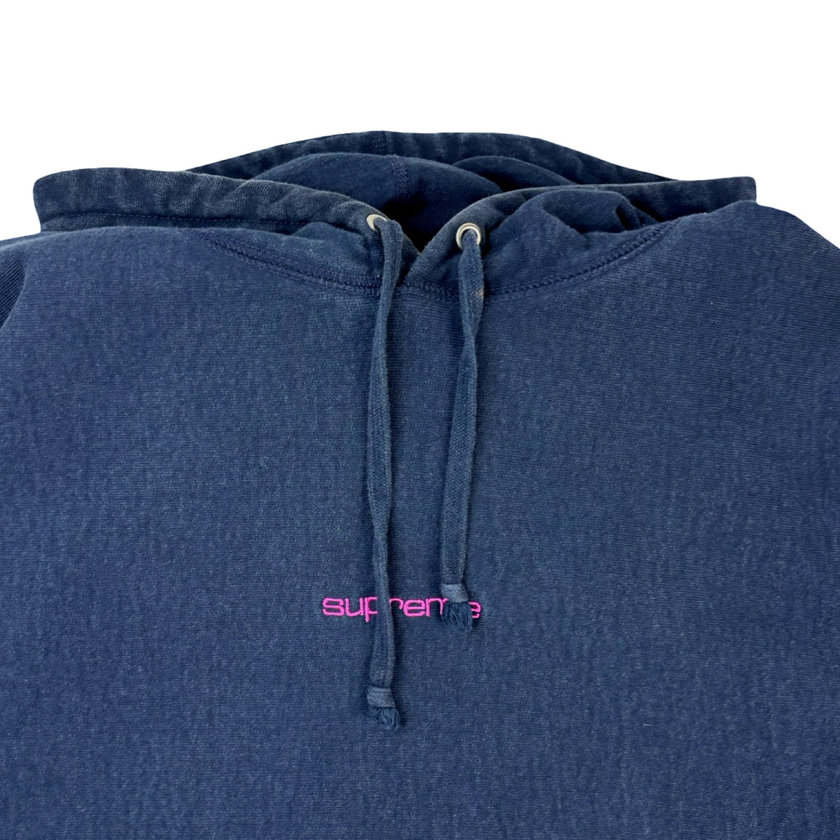 Supreme Compact Logo Hoodie Navy