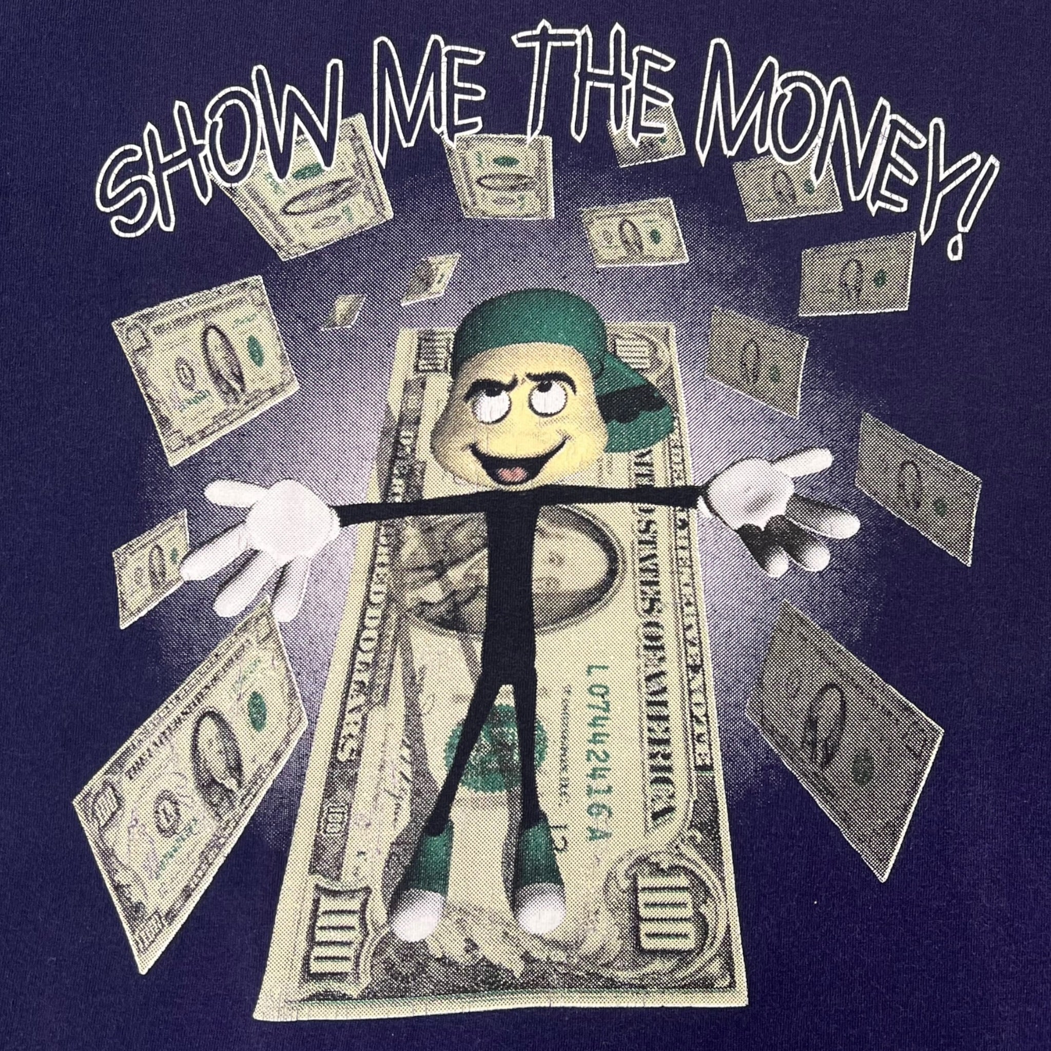 Vintage “Show Me The Money” T-Shirt Indigo