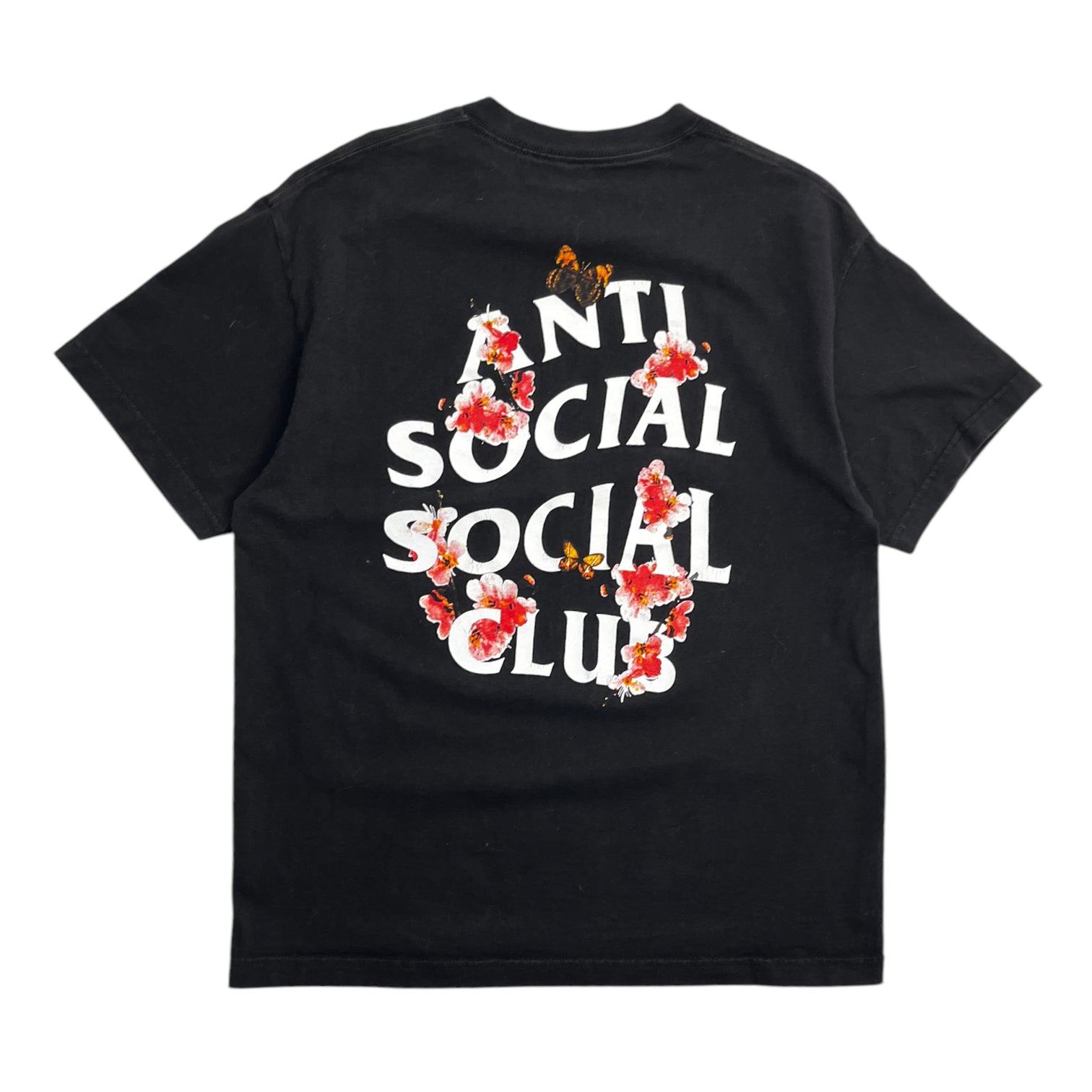 Anti Social Social Club Floral Tee Black