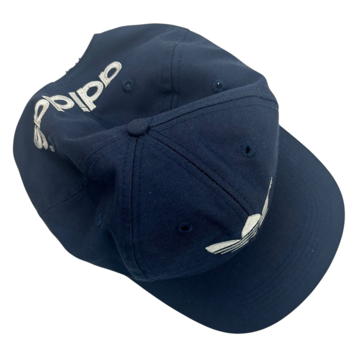 Vintage Adidas Logo SnapBack Hat Navy