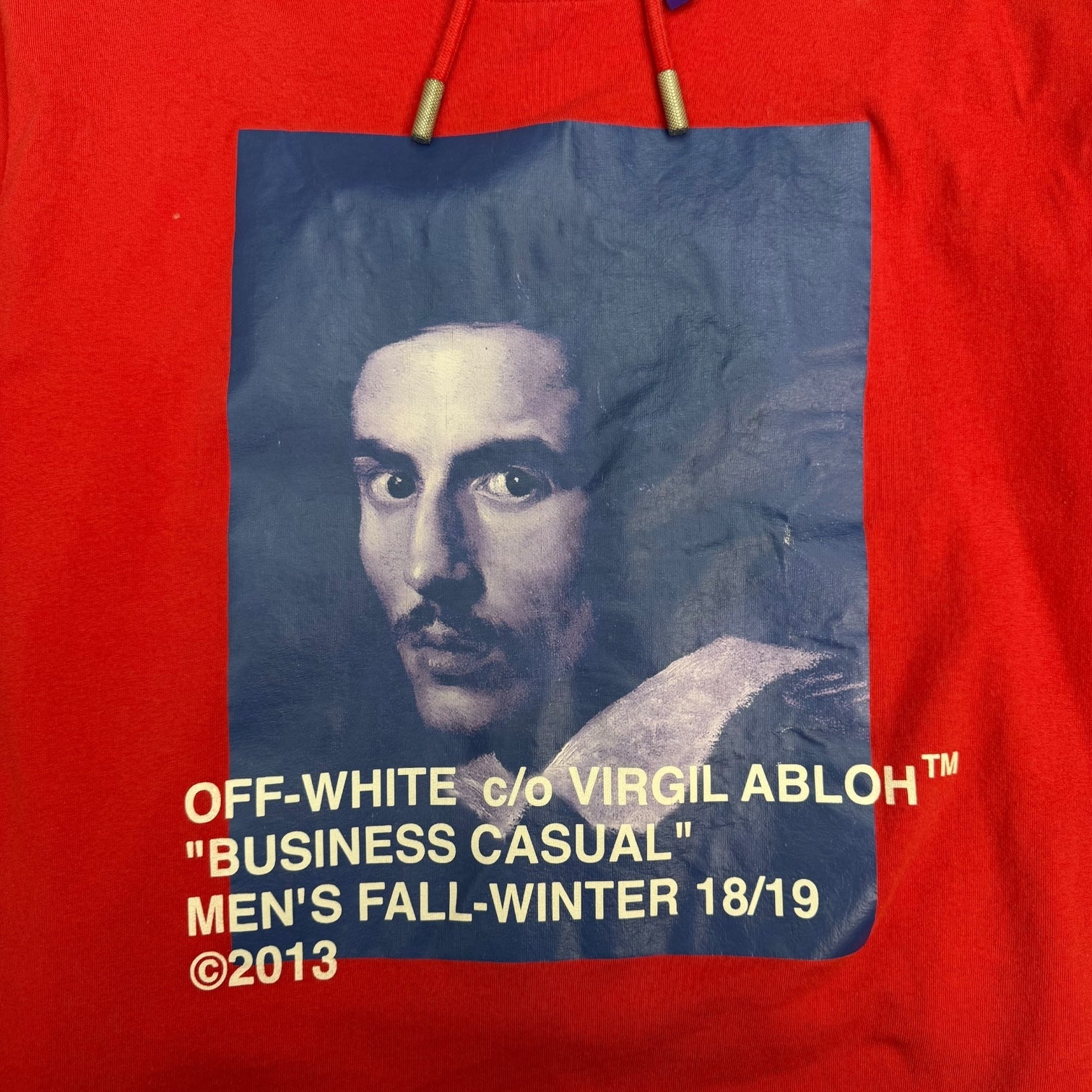 Off-White Business Casual Hoodie Red