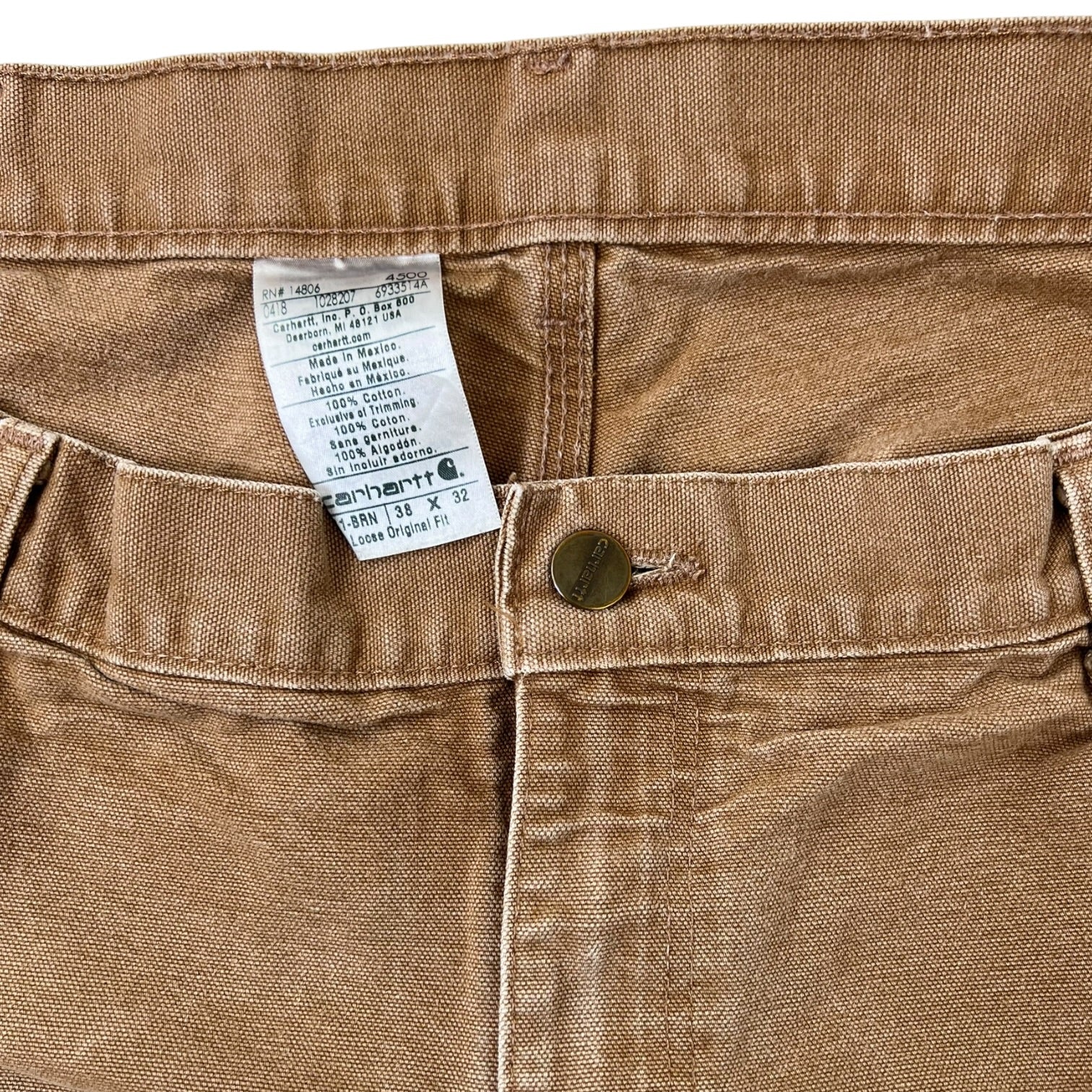 Vintage Carhartt Double Knee Carpenter Pants Brown