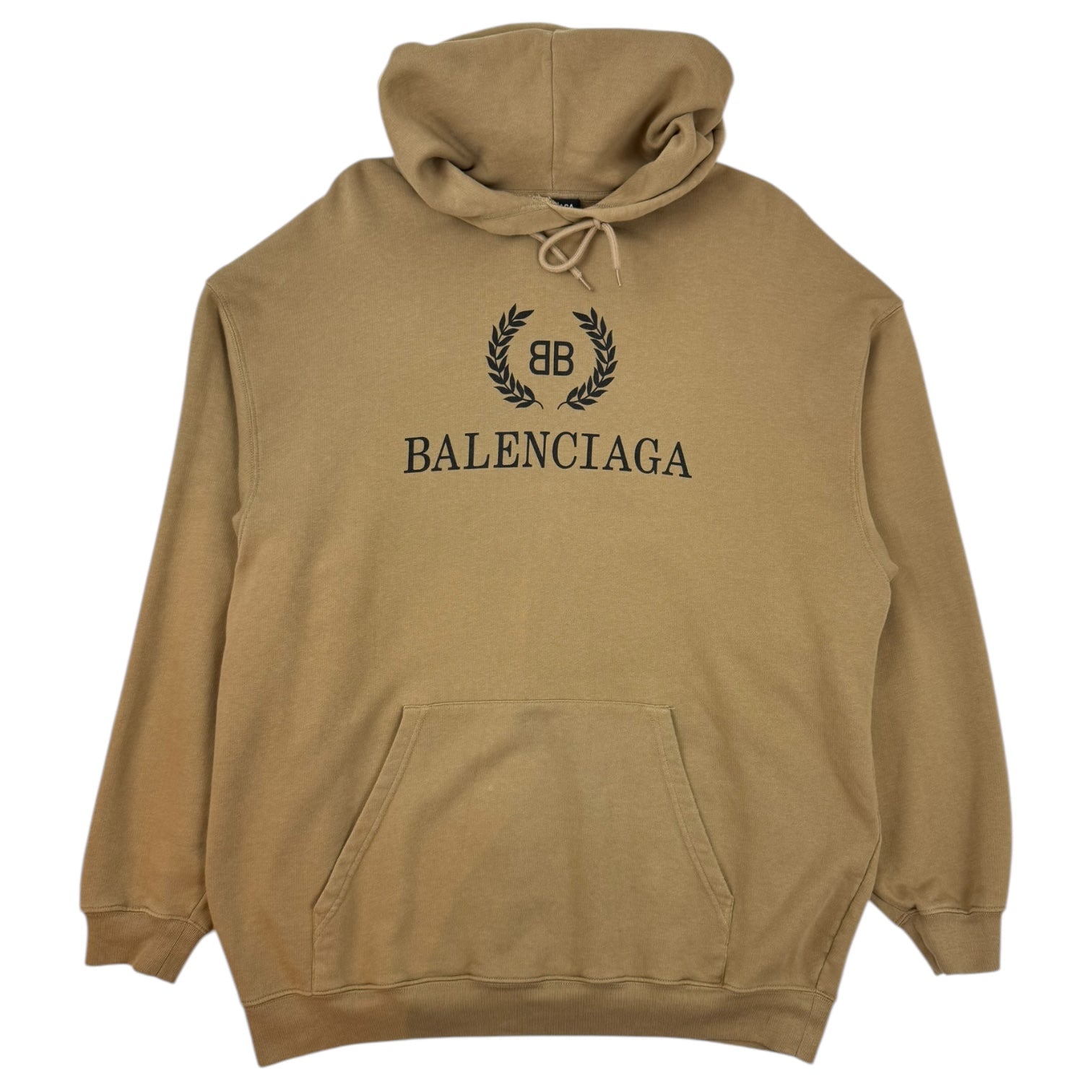 Balenciaga BB Wreath Hoodie Tan