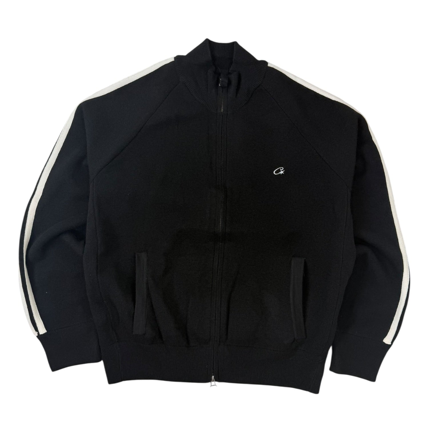 Corteiz VVS Knit Zip Sweater Black