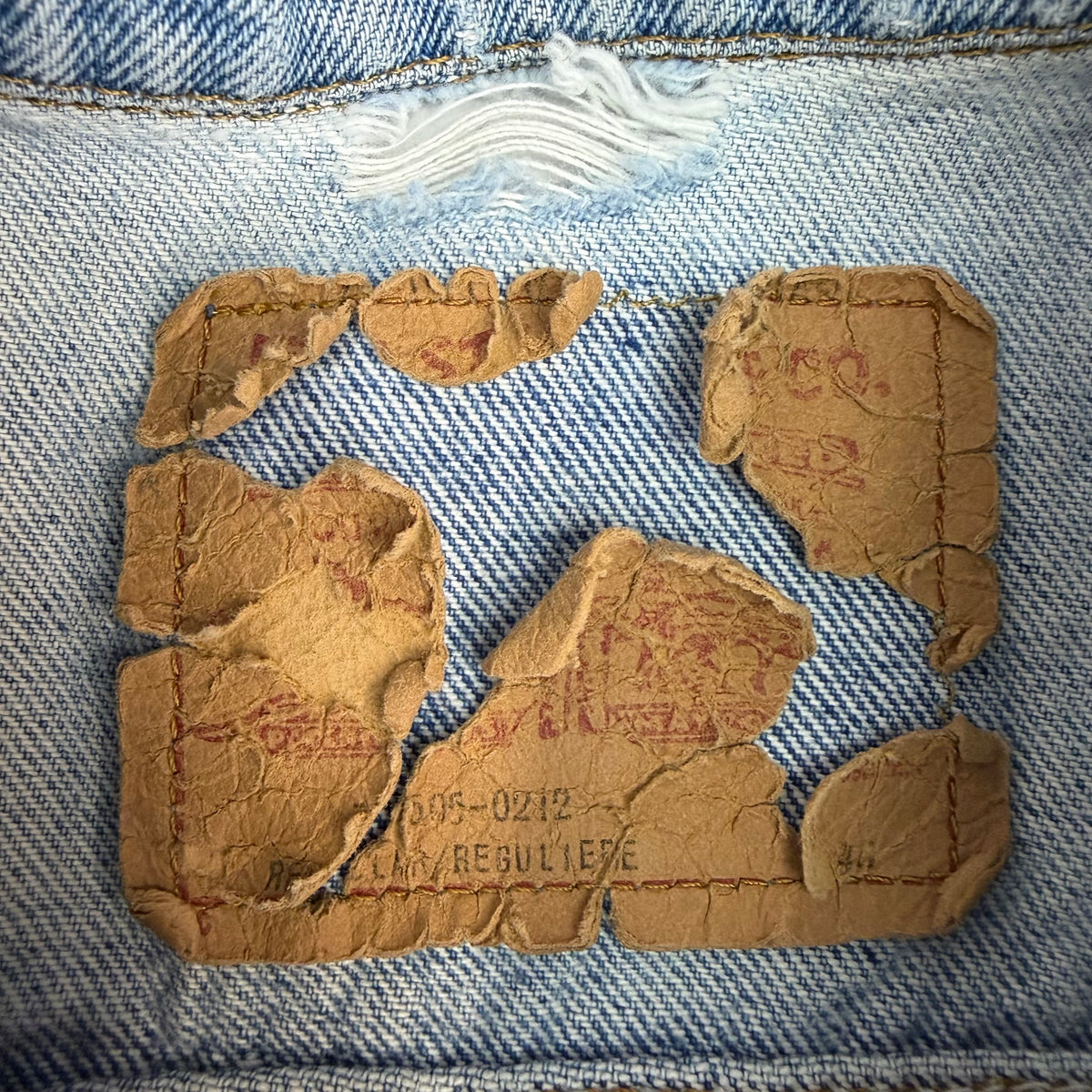 Vintage Levi’s Orange Tab Light Wash Denim Jacket Blue
