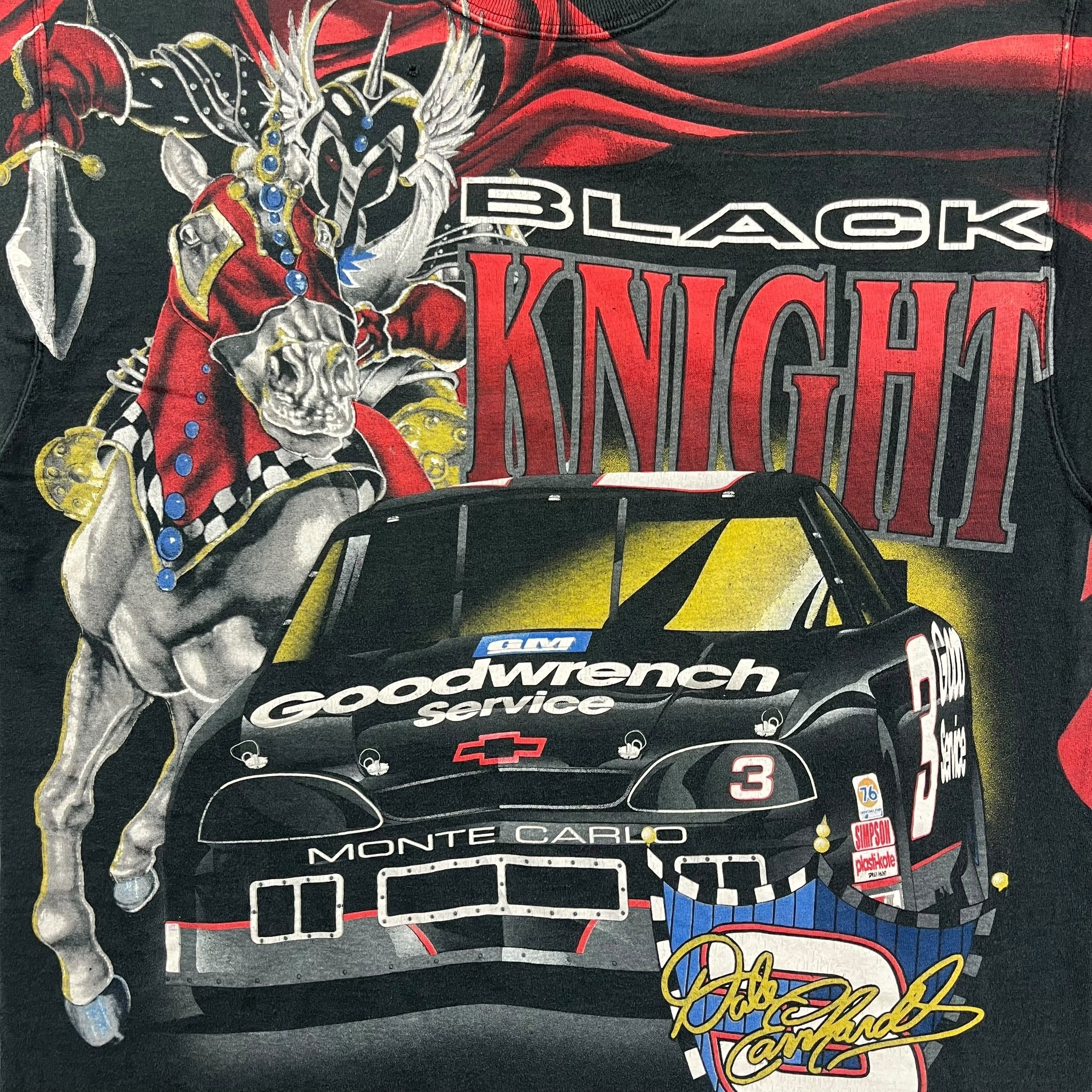 Vintage Dale Earnhardt Jr. Black Knight Tee Grey