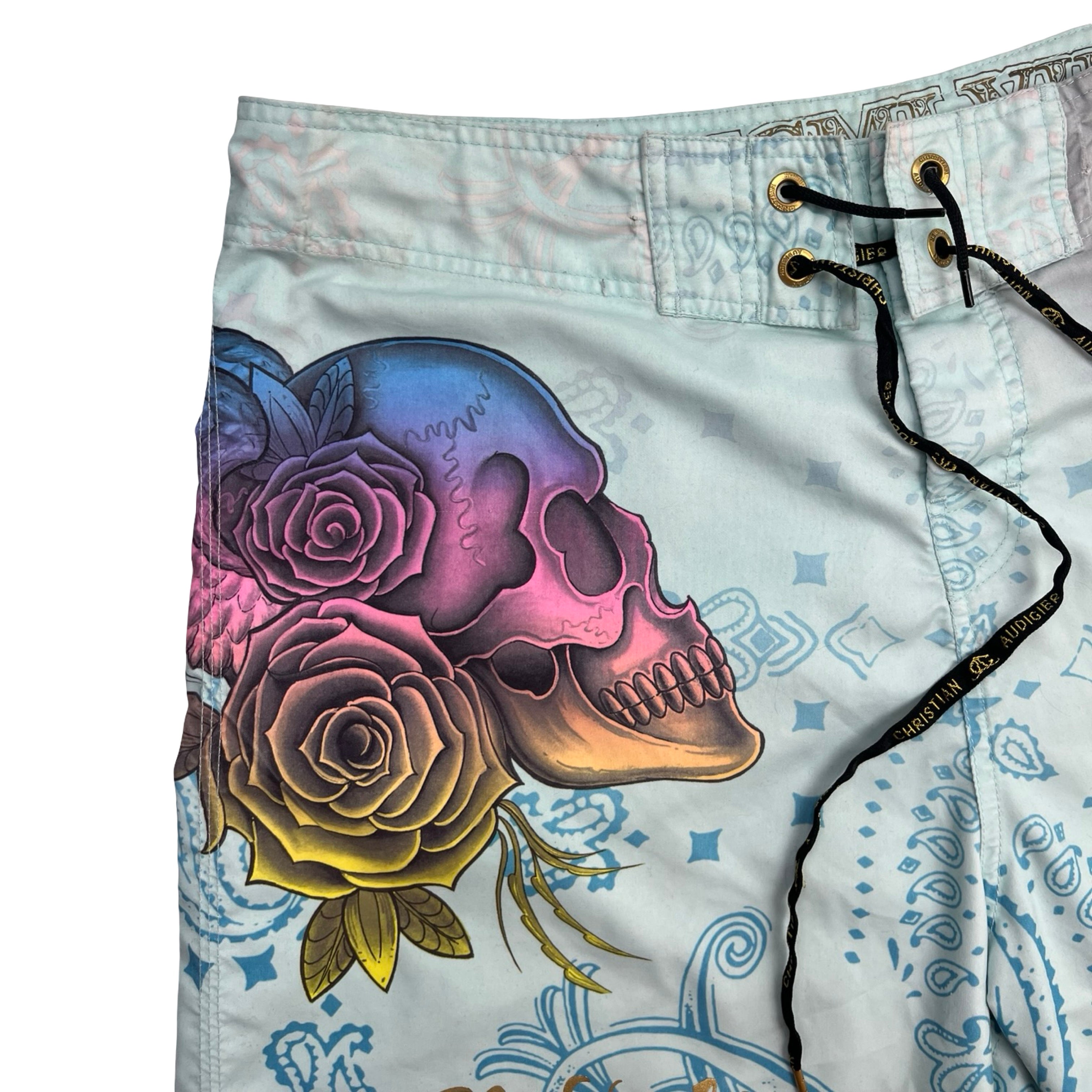 Vintage Y2K Christian Audigier Boardshorts