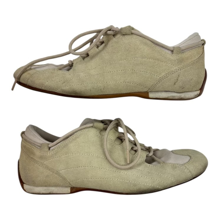 Versace Versus Suede Athletic Sneaker Tan