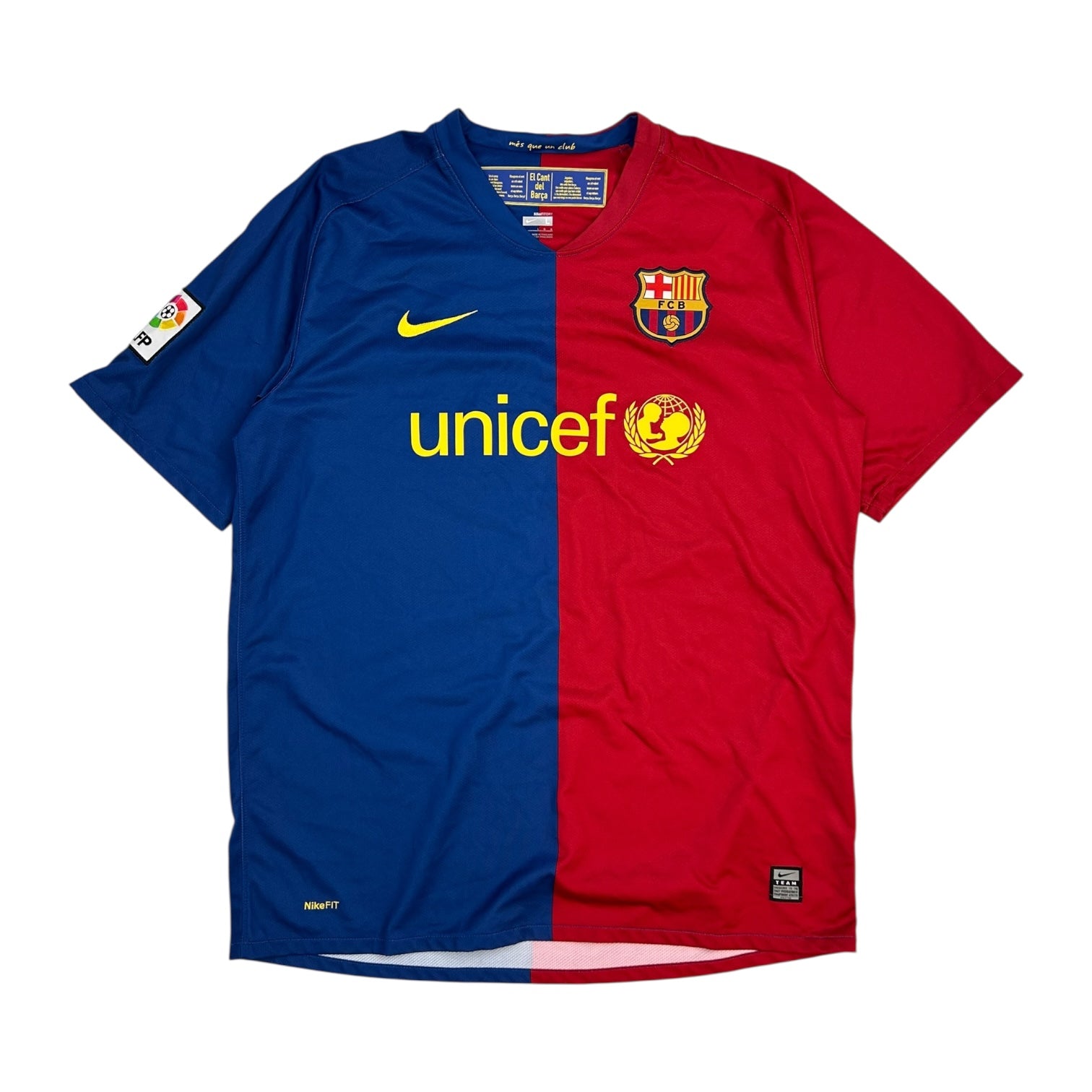 Vintage Nike Barcelona 2008-2009 Home Jersey Blue/Red