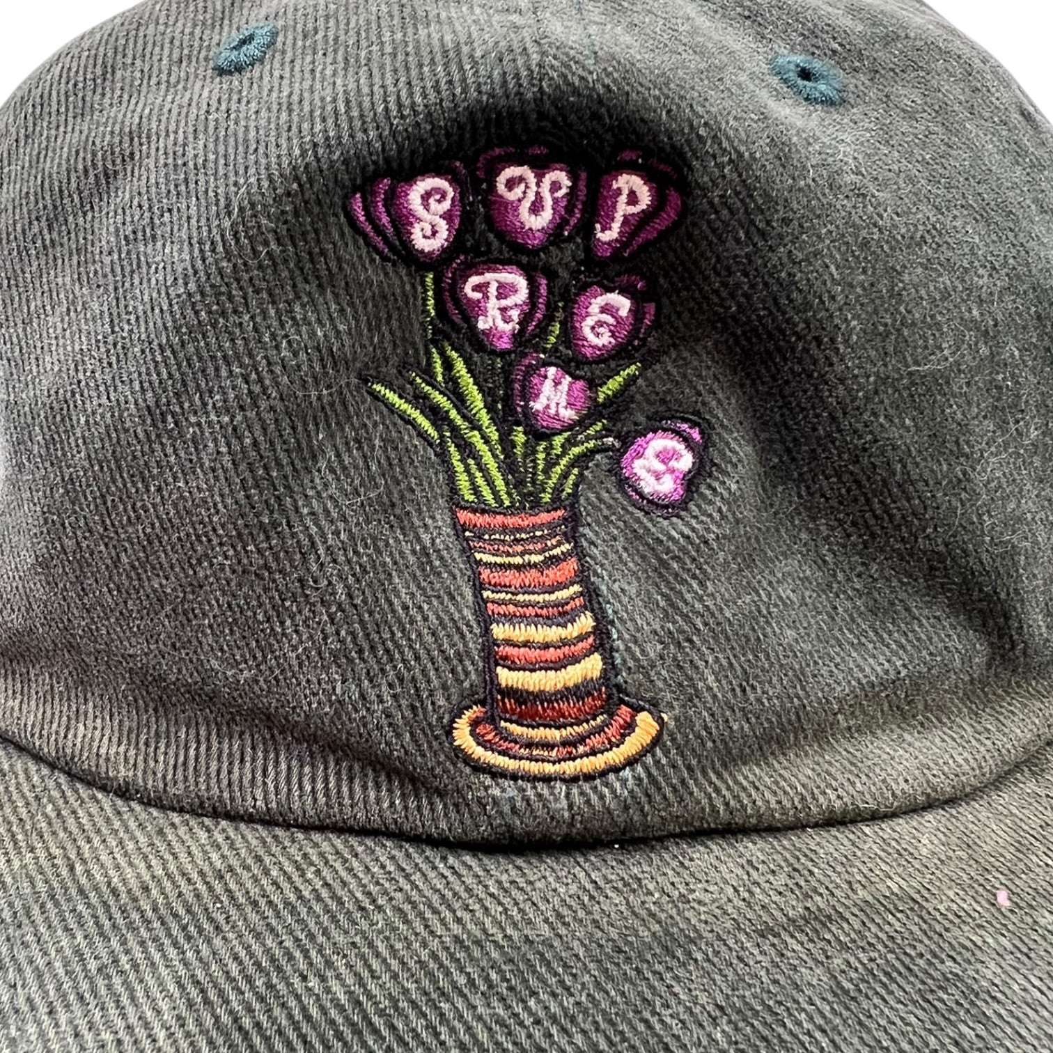 Supreme Flowers 6 Panel Cap Green