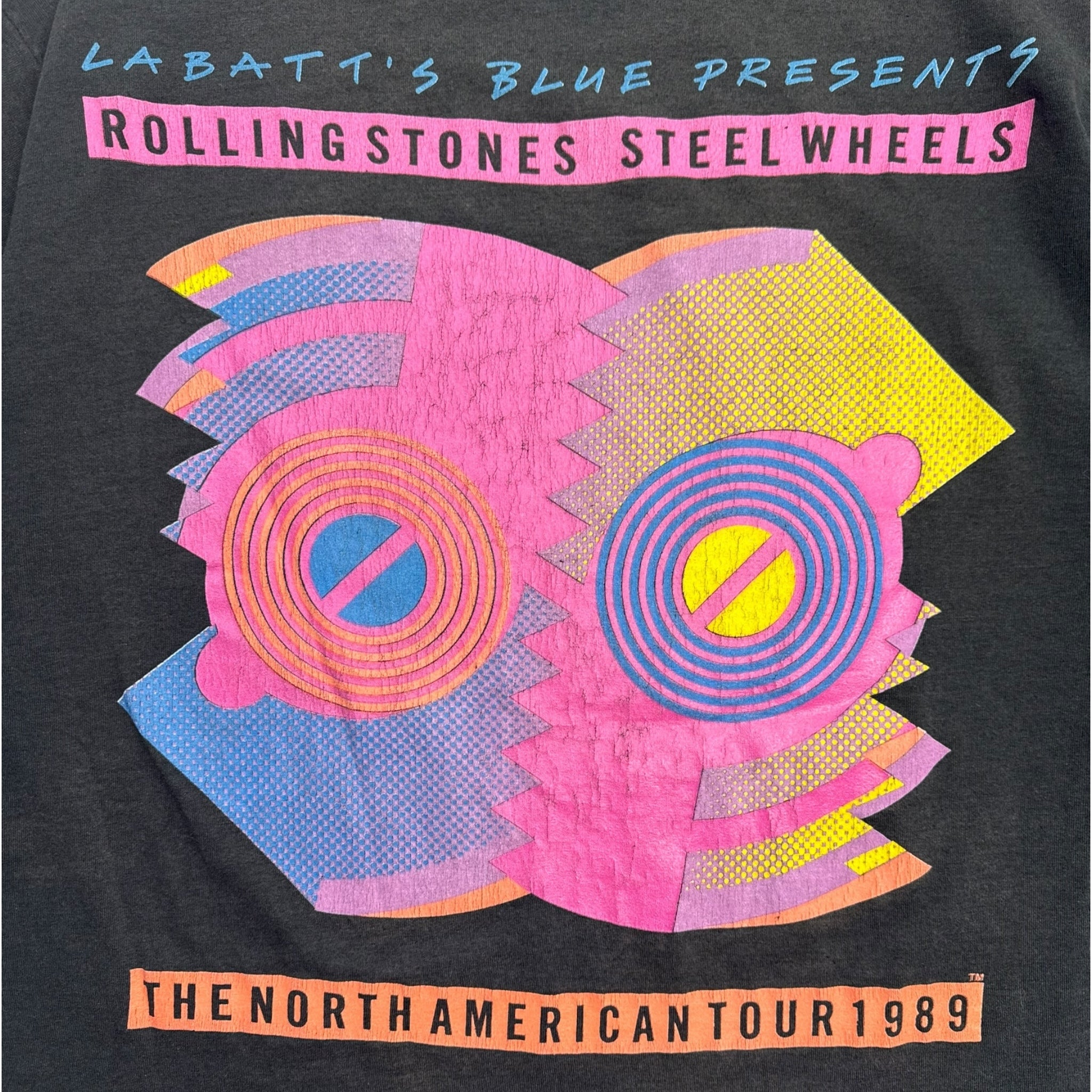 1989 Rolling Stones North America Tour Tee Black