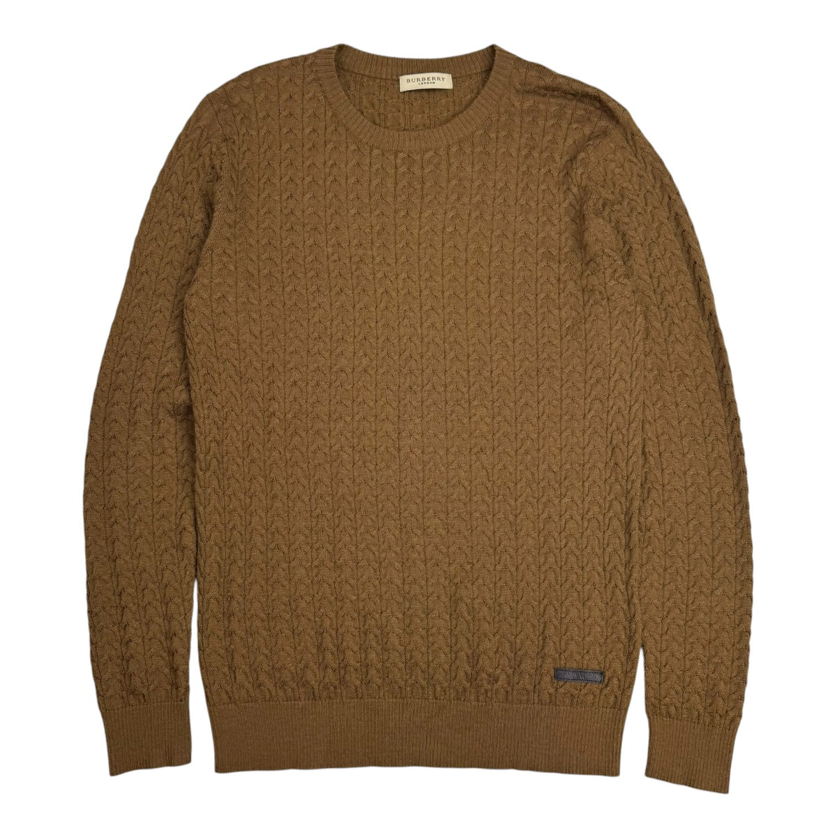 Burberry London Cable Knit Sweater Brown