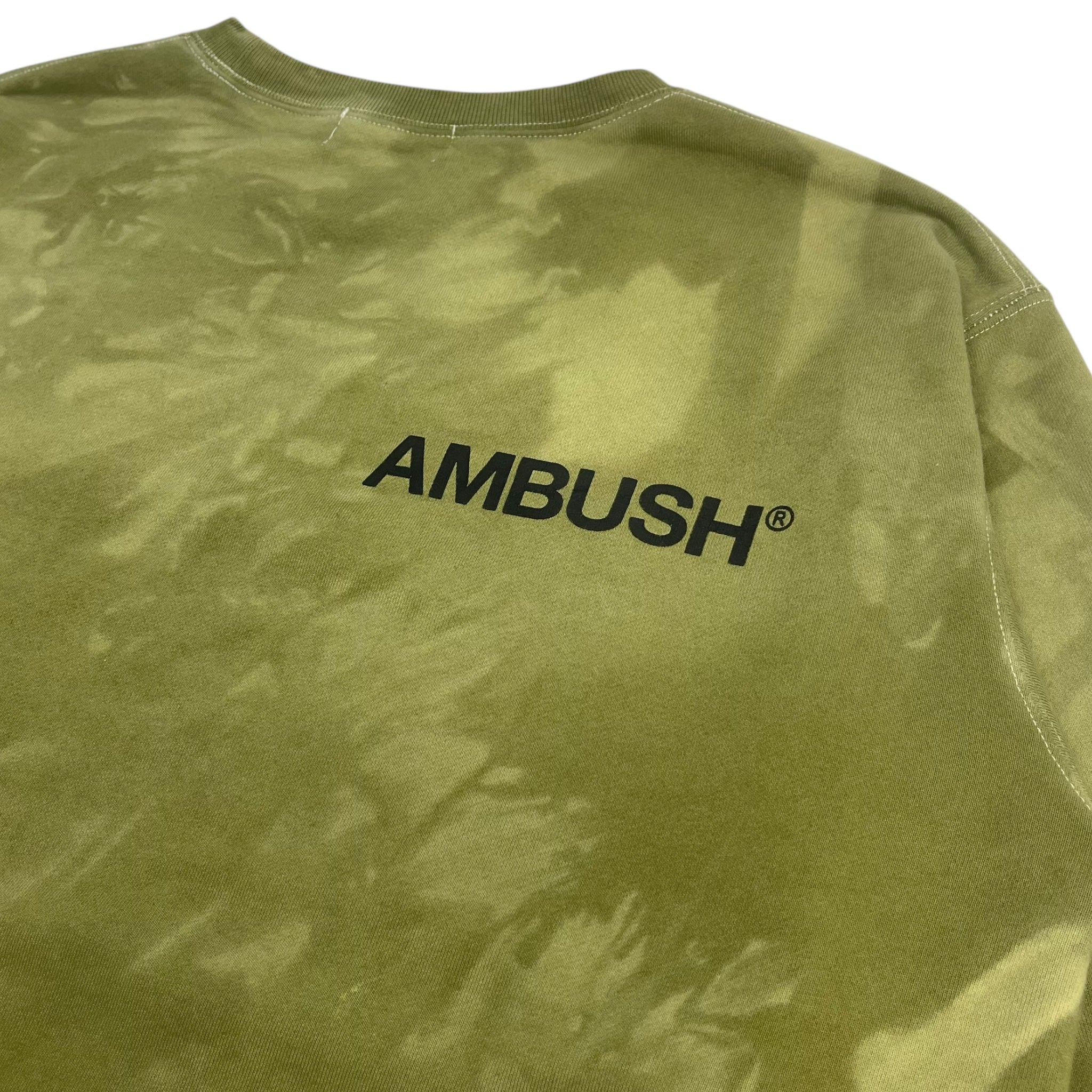 Ambush Green Tie-Dye Crewneck Sweatshirt