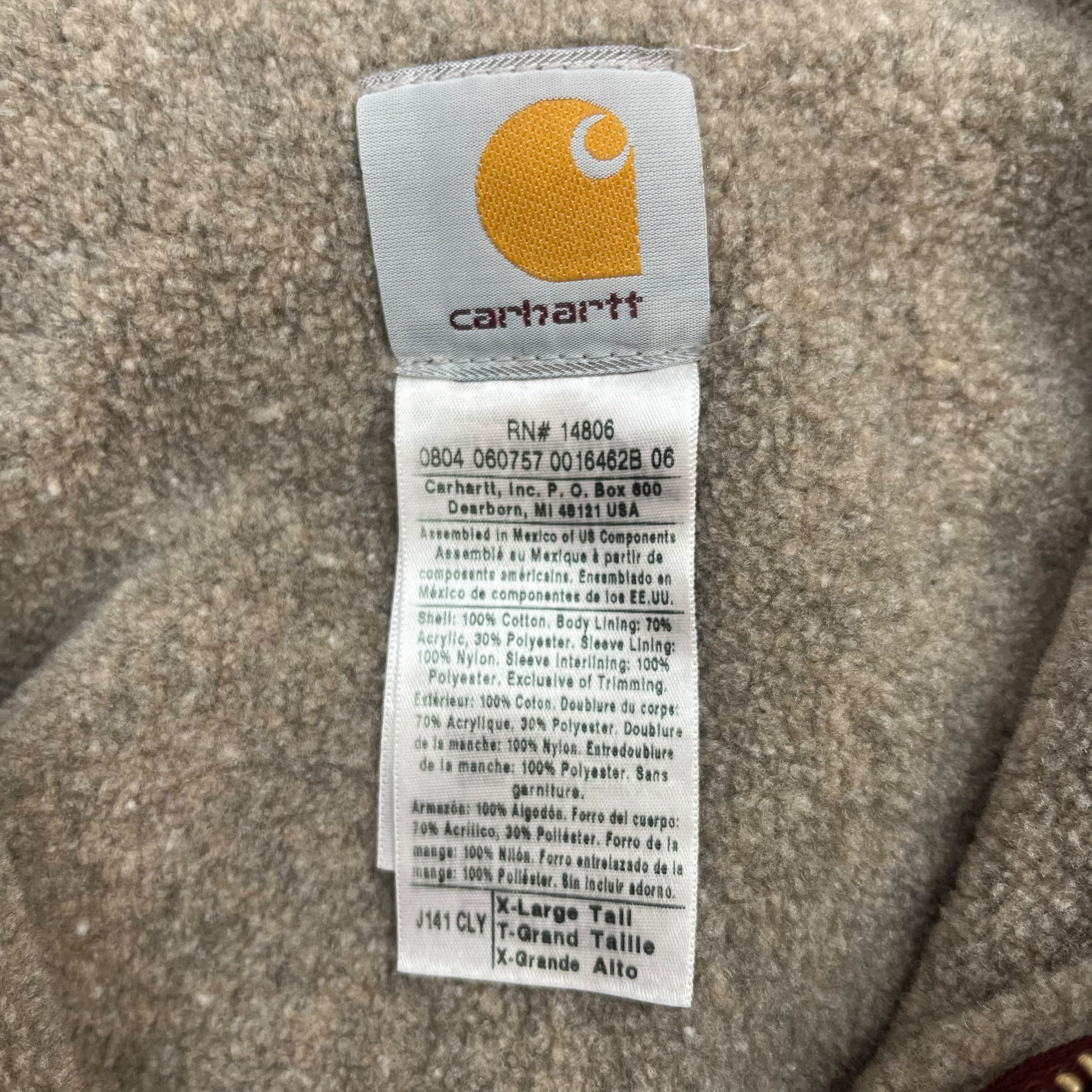 Vintage Carhartt Sierra Sherpa Lined Clay