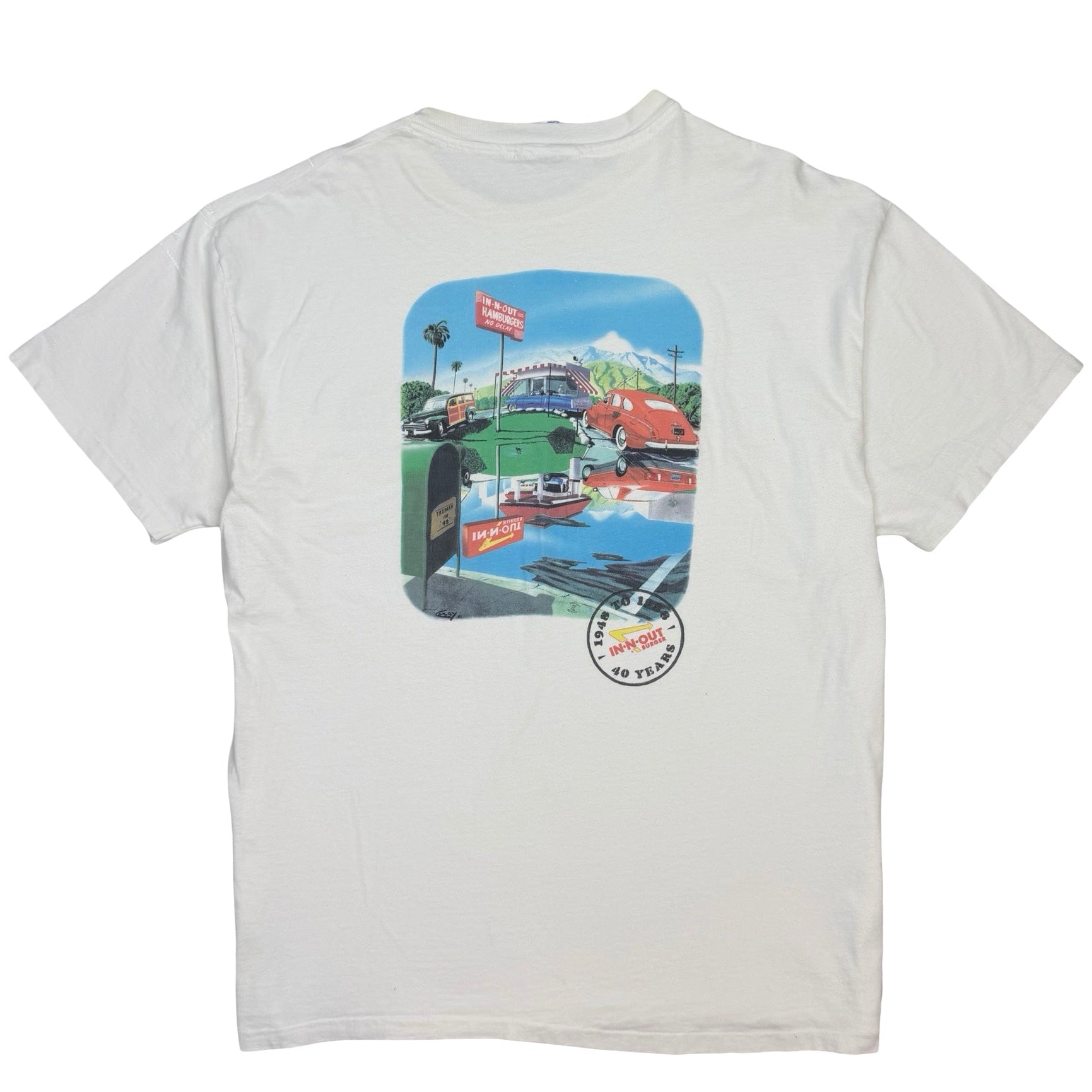 1988 In-N-Out Southern California “1958-1988” Tee White