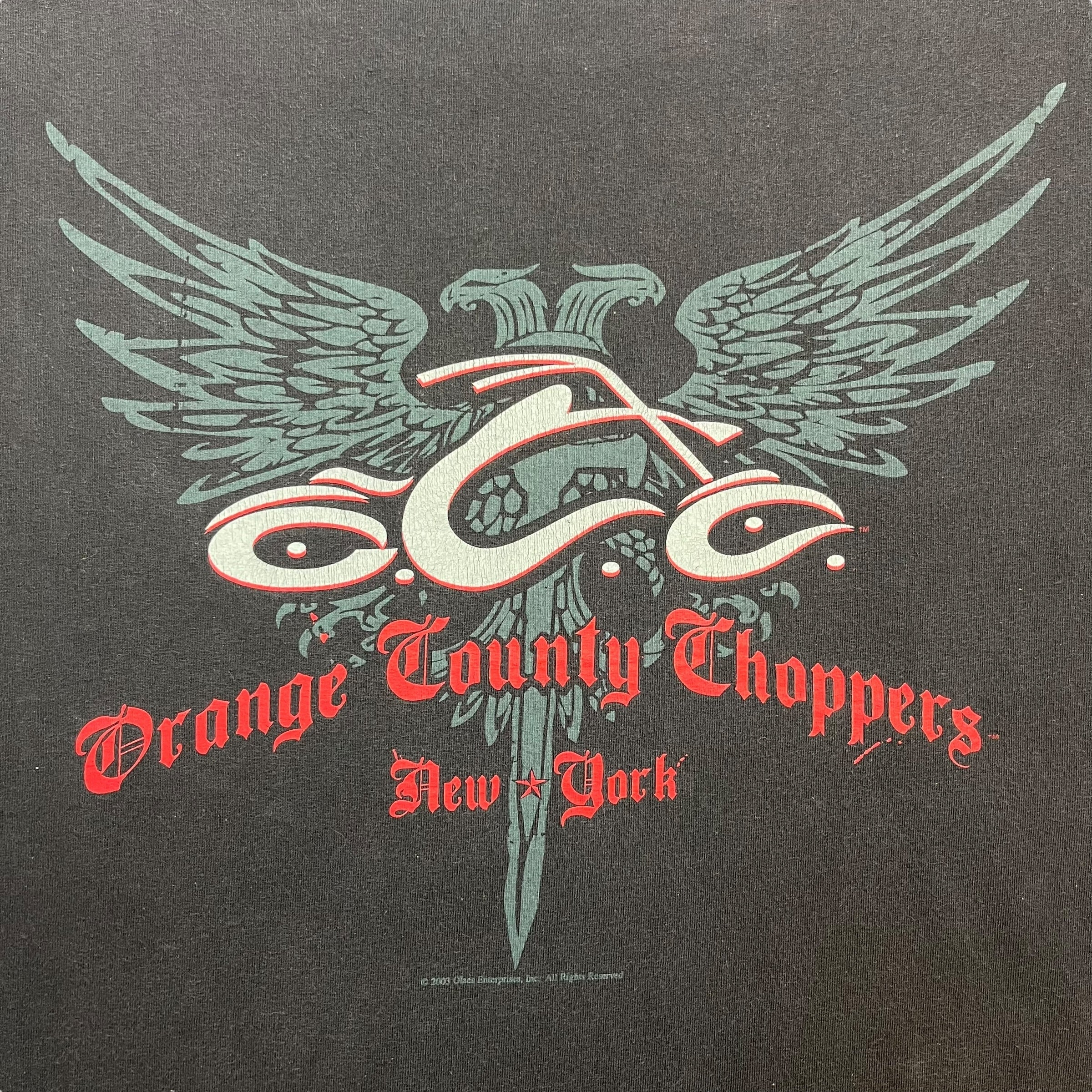 2003 Orange County Choppers New York Long Sleeve Tee Black