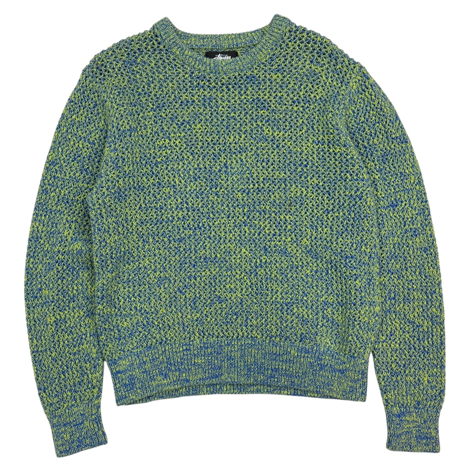 Stussy 2 Tone Loose Gauge Sweater Green