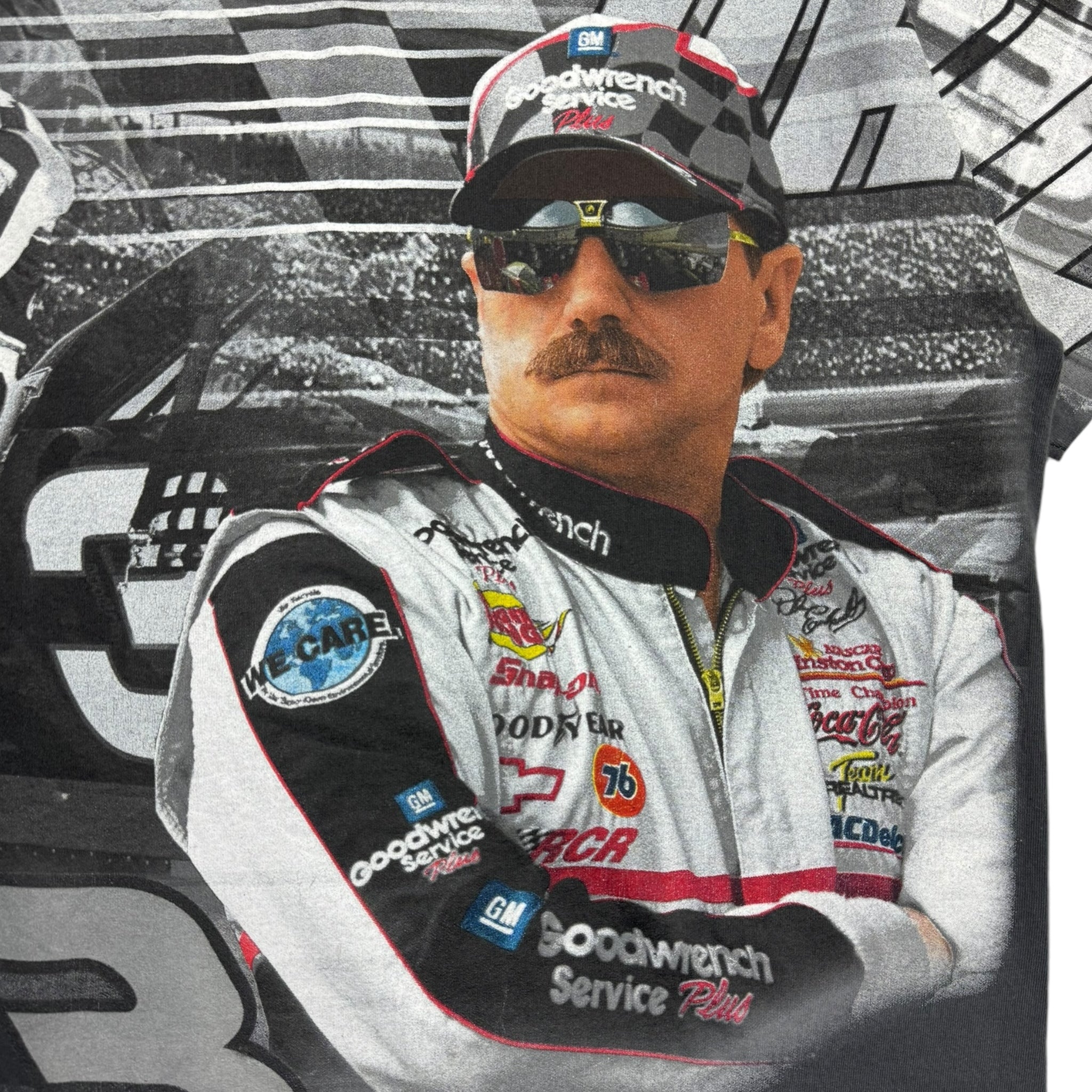 Vintage Dale Earnhardt All Over Print Racing T-Shirt